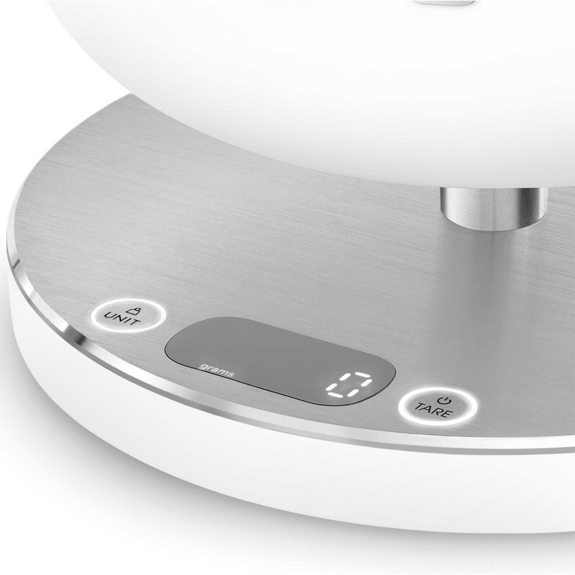 KSC01WHMWW Collezione Aesthetic Digital Kitchen Scale - Matt White