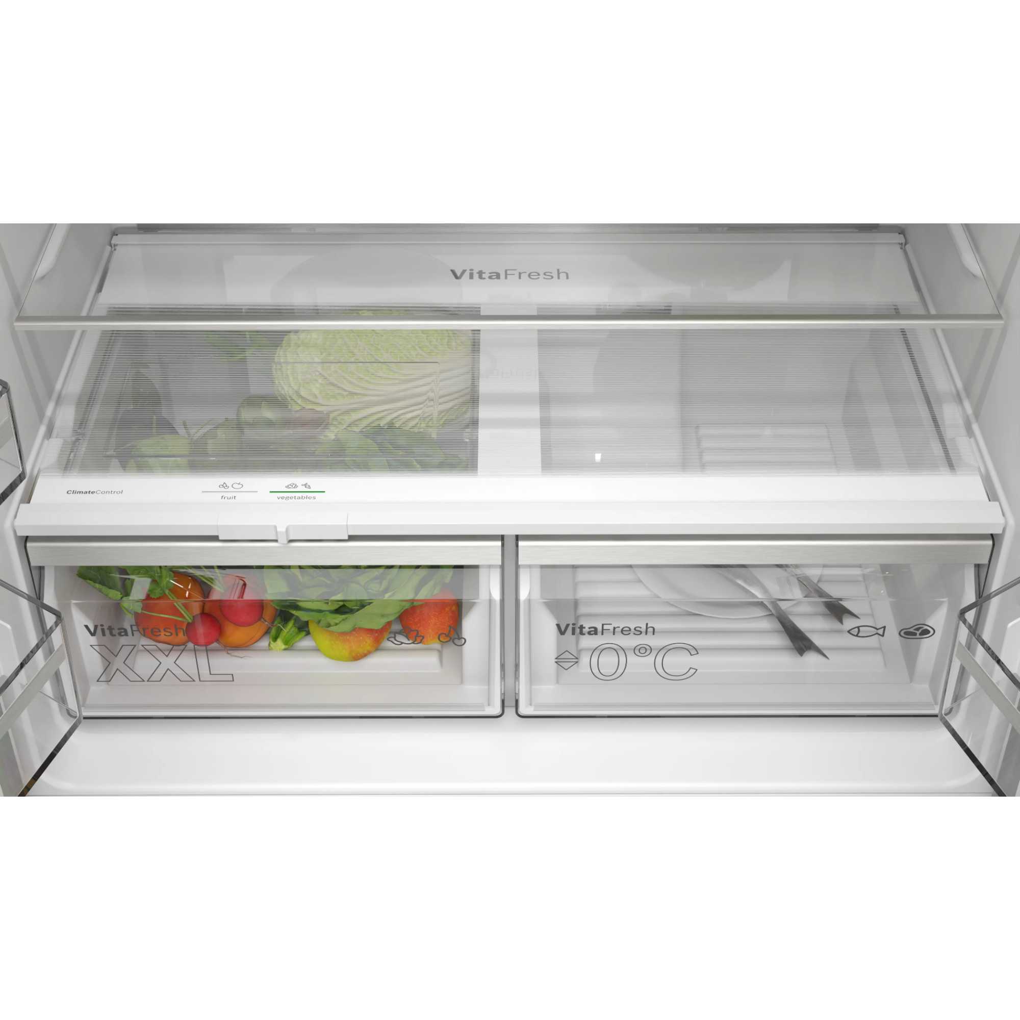KFN96APEAG 605l LED Total No Frost Fridge Freezer - Inox
