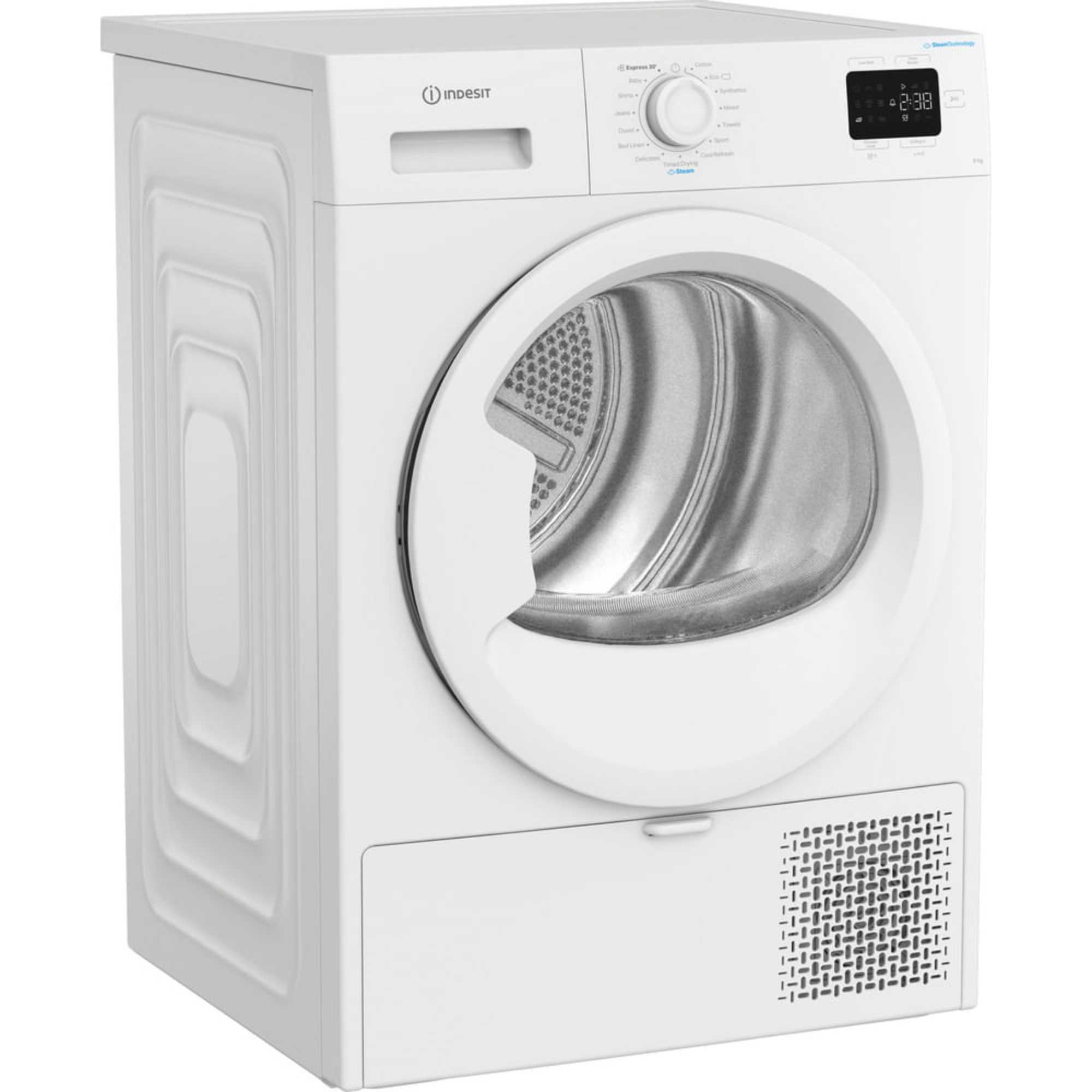 C YD 92D WW UK 9kg Heat Pump Tumble Dryer with Steam Technology - White
