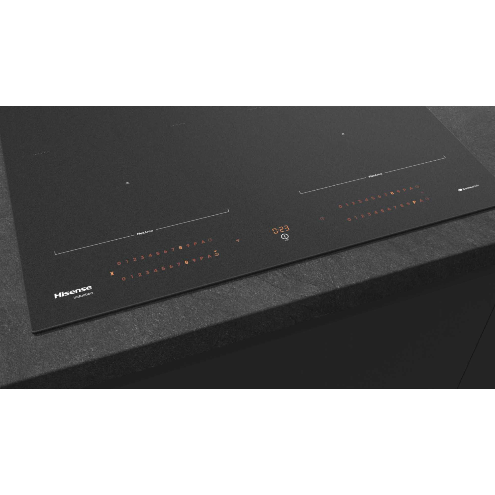 HI6443SRWF Hi8 60cm 4 Zone Induction Hob - Matt Black