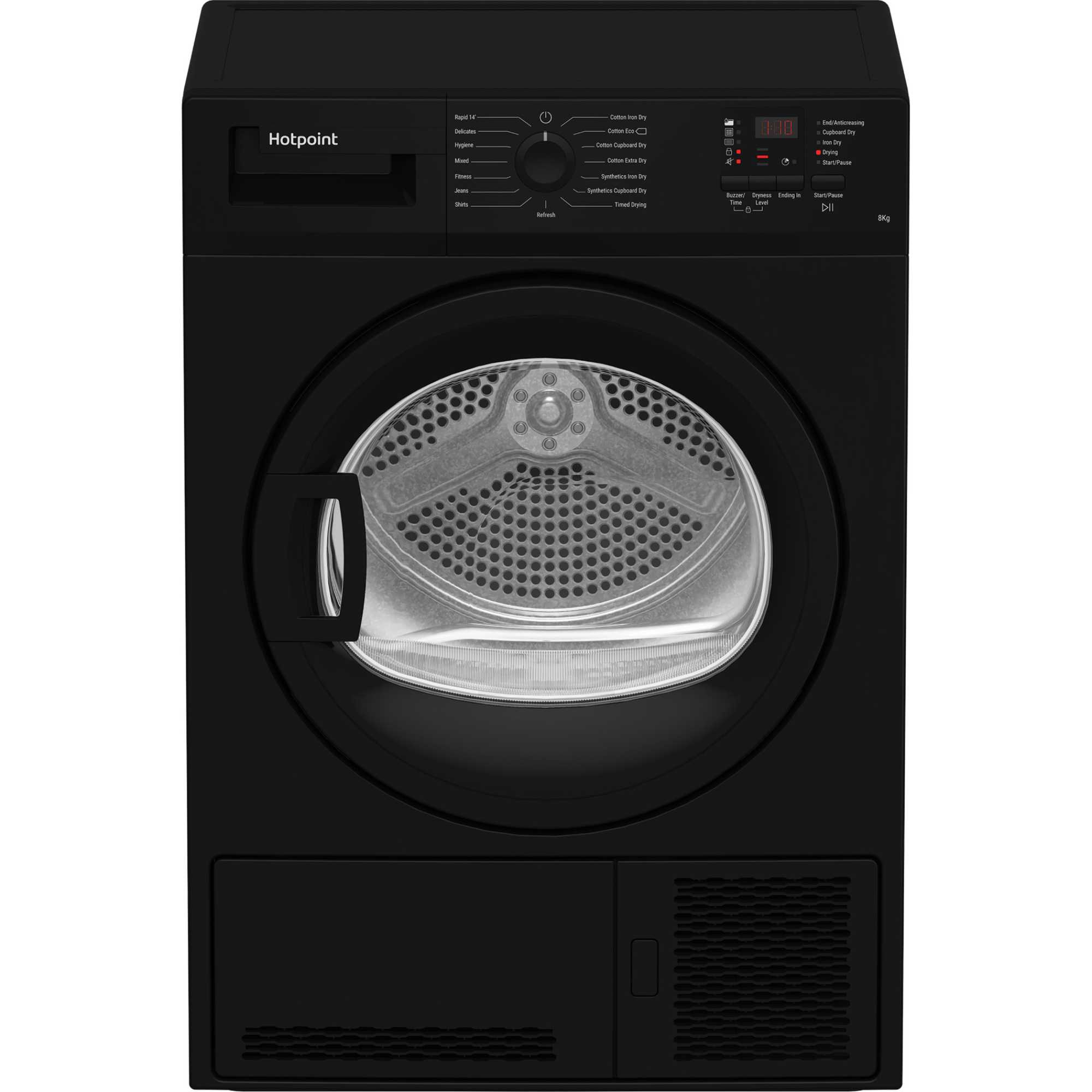 C HD C82 BBGD UK 8kg Condenser Tumble Dryer - Black