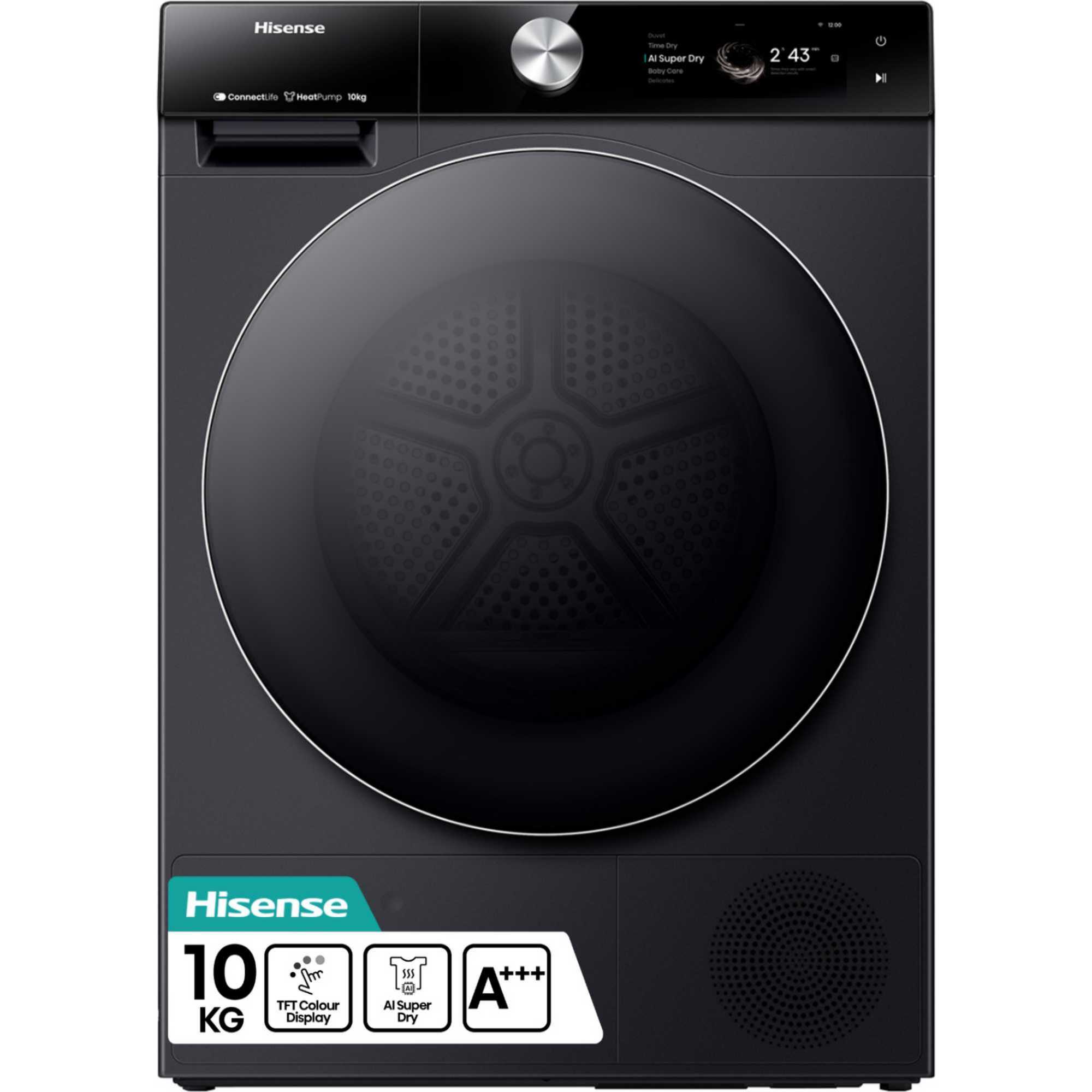 7S 10kg Heat Pump Tumble Dryer - DH7S107BB