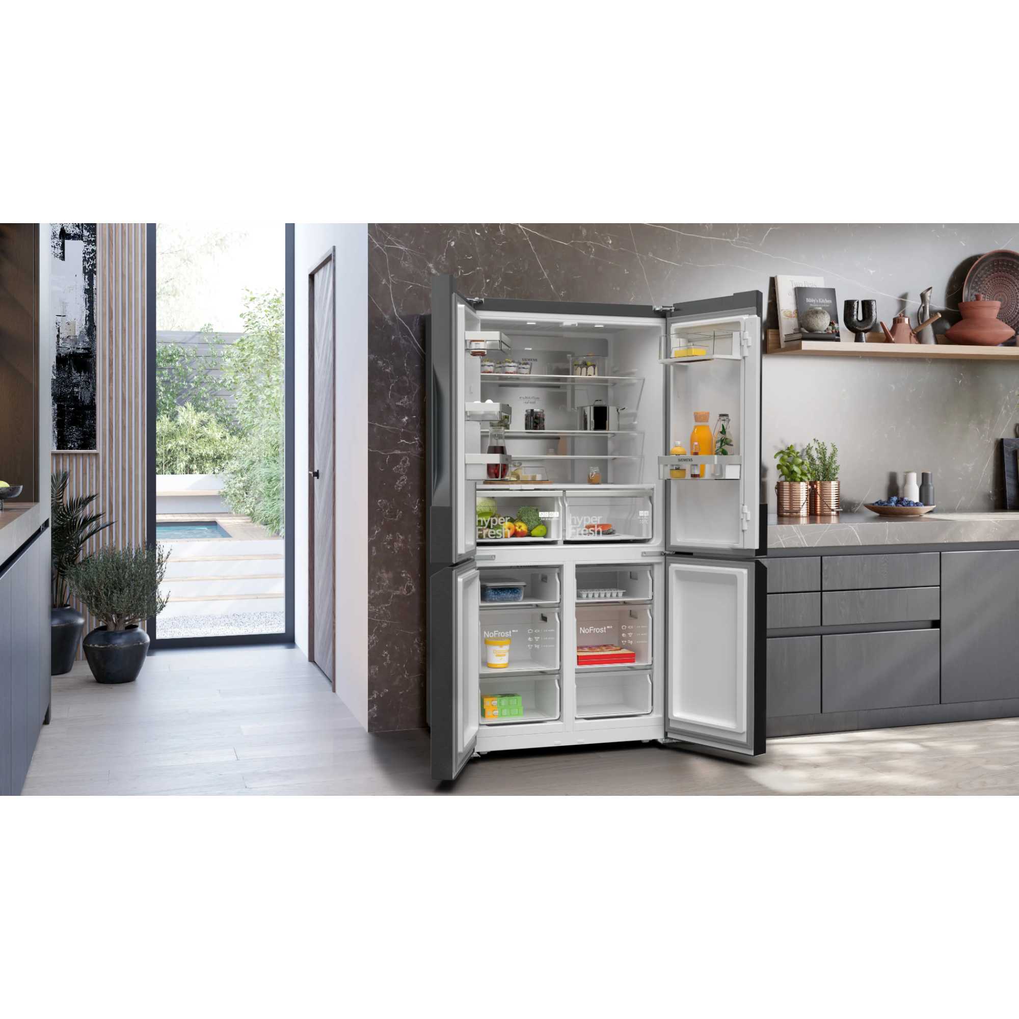 KF96NAXEAG 605l LED Total noFrost Fridge Freezer - Black