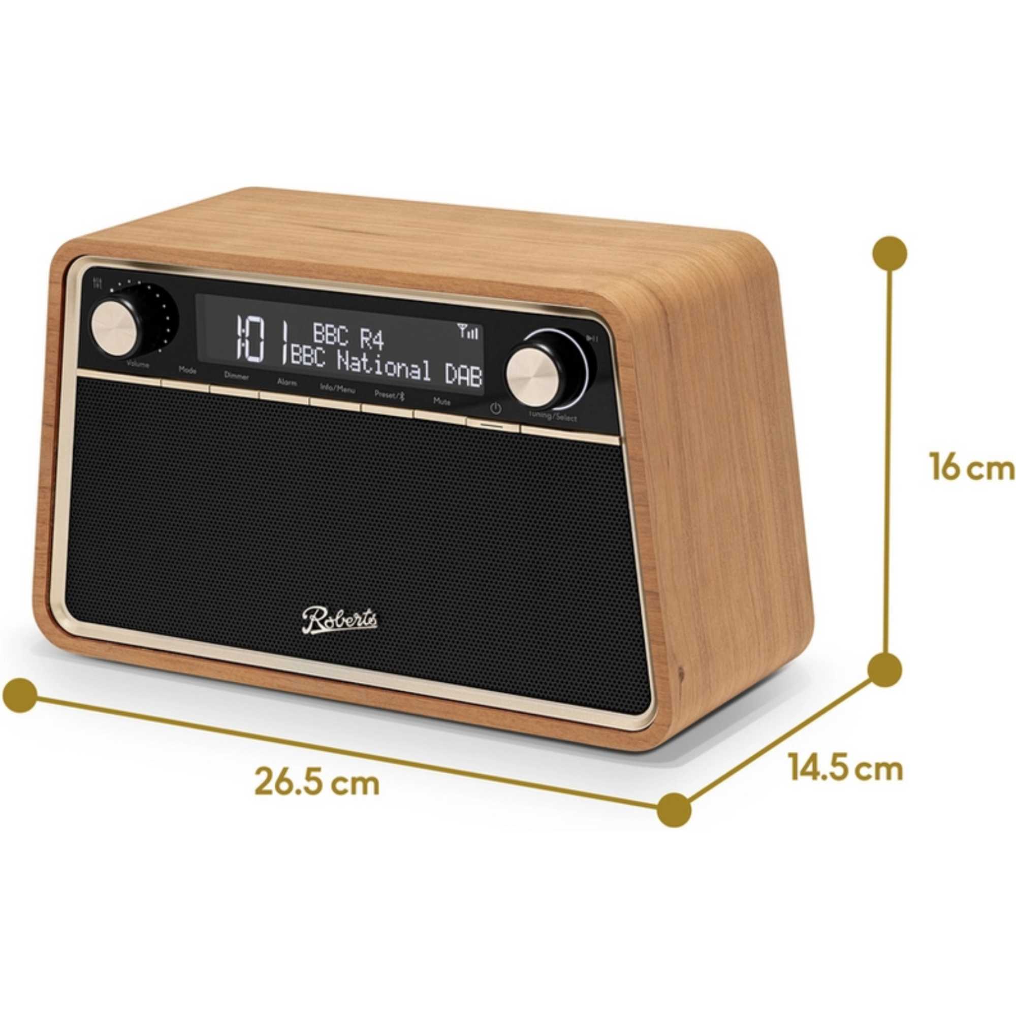 Reva DAB+/FM Table-top Radio - Cherry Wood