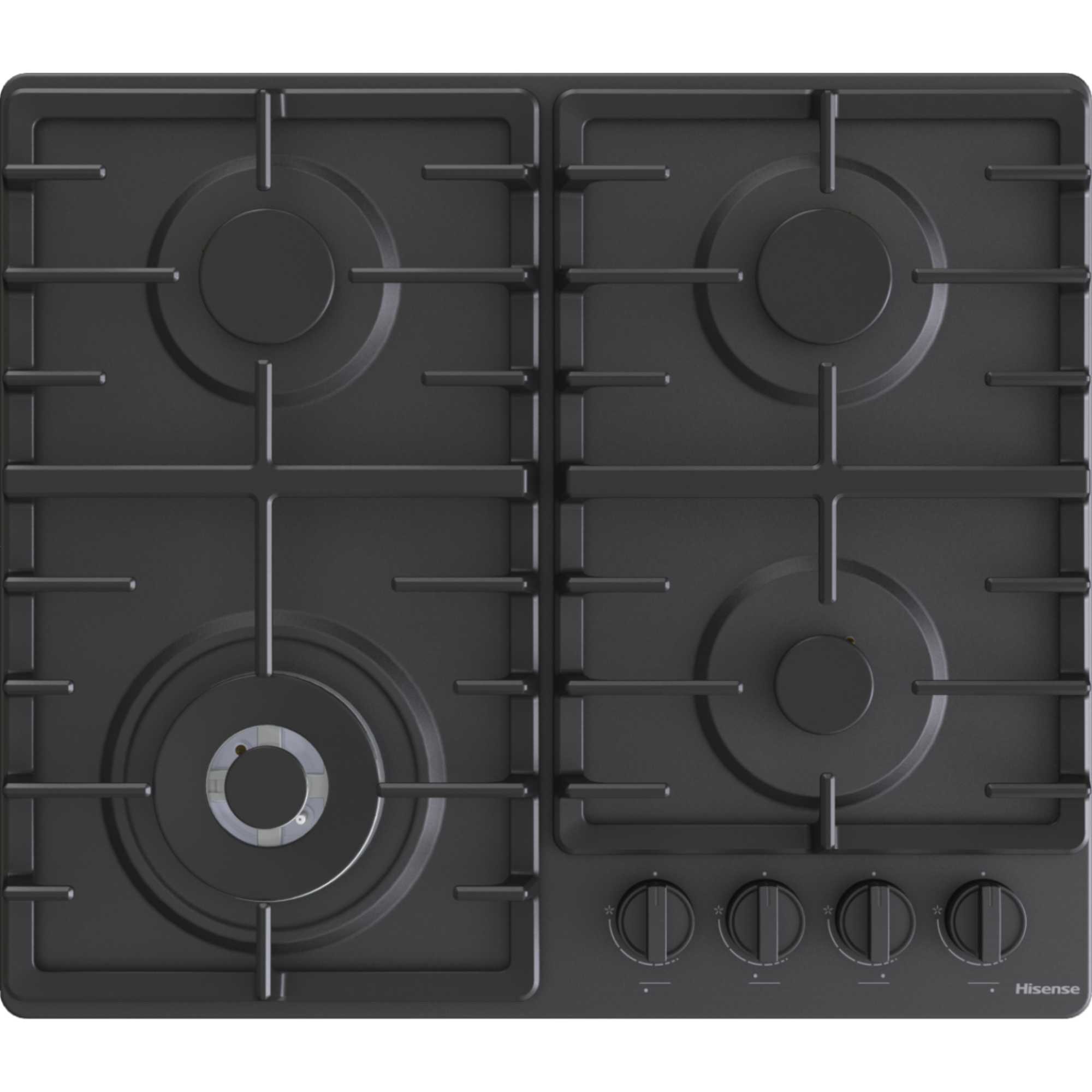 GM663BHF Hi2 60cm 4 Zone Gas Hob - Black