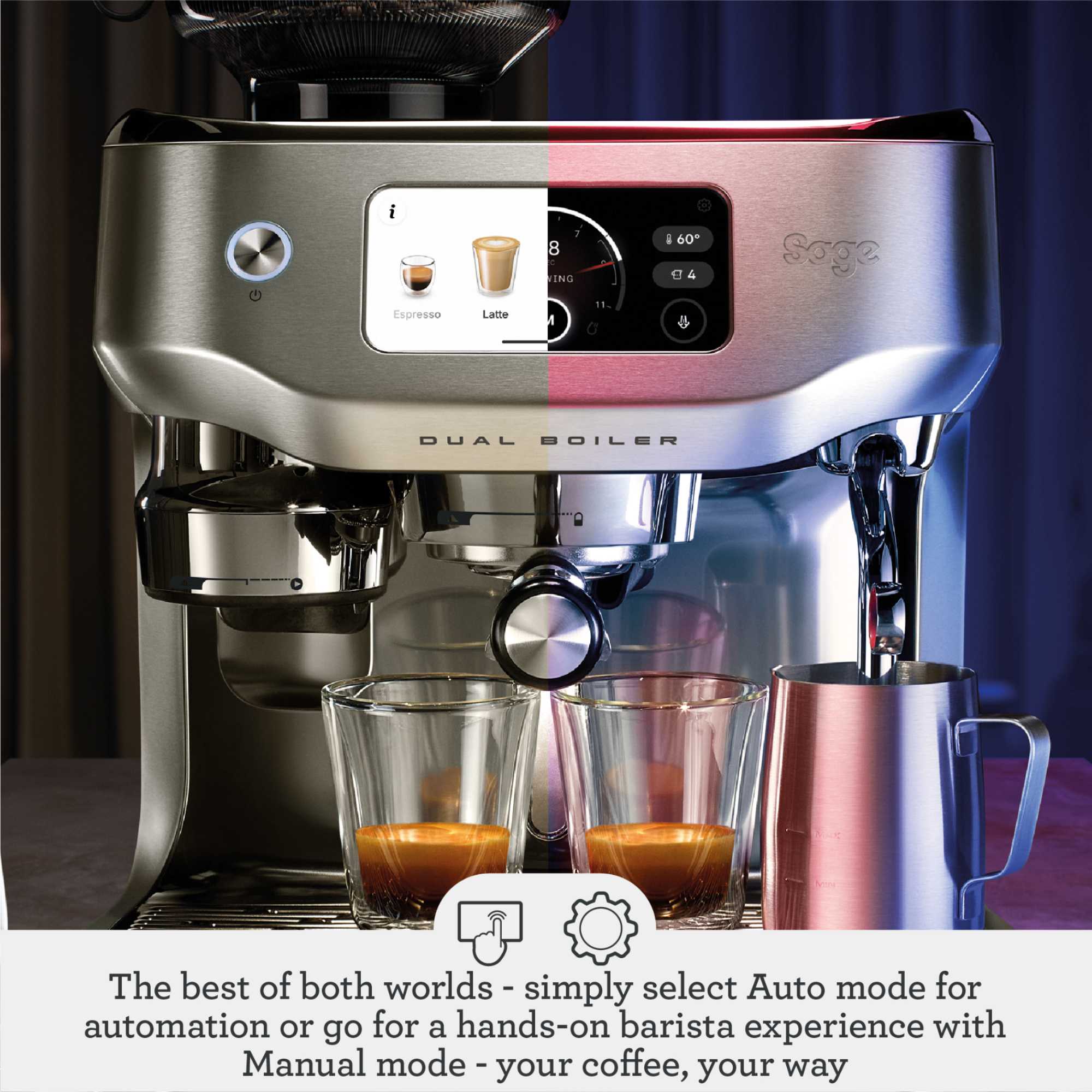 the Oracle Dual Boiler Bean to Cup Espresso Machine - Stainless Steel