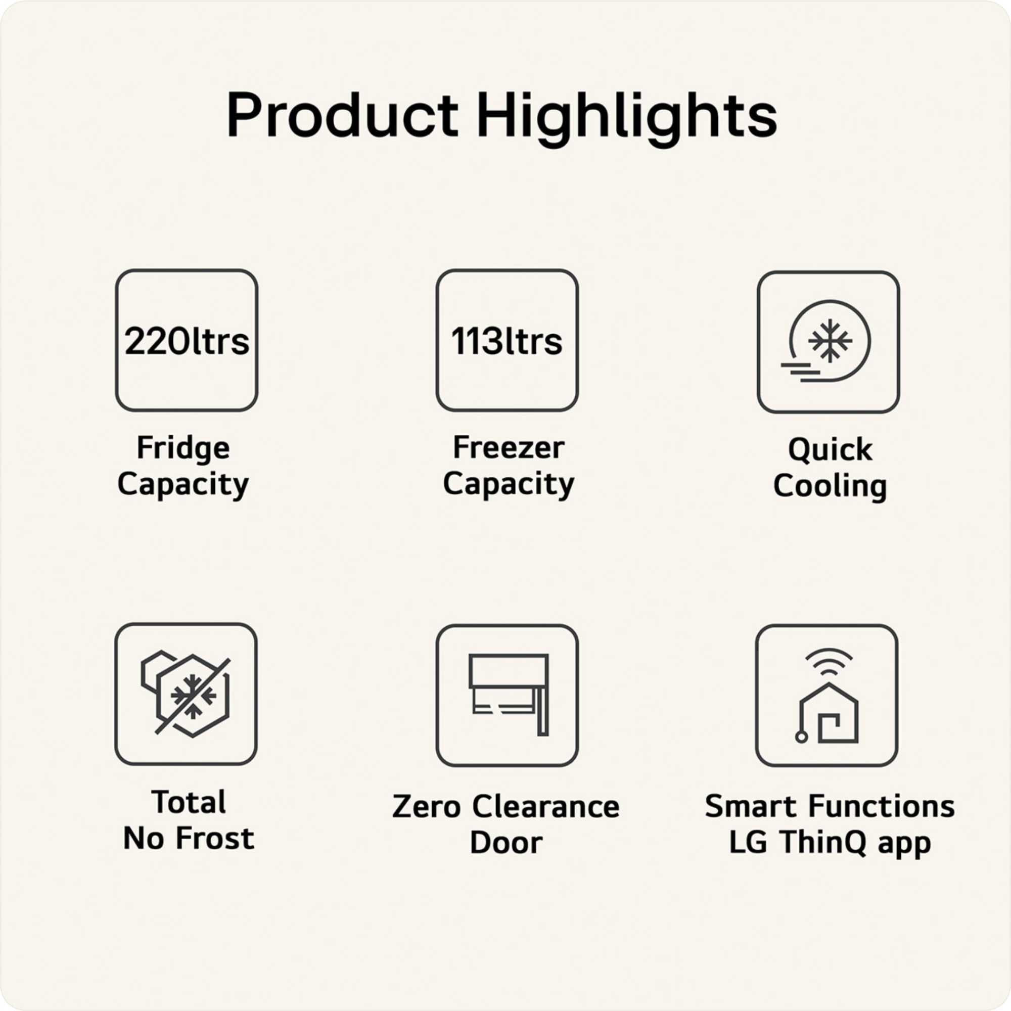 GBBSJ10EEP 333l Total No Frost Smart Fridge Freezer - Essence Matte Black