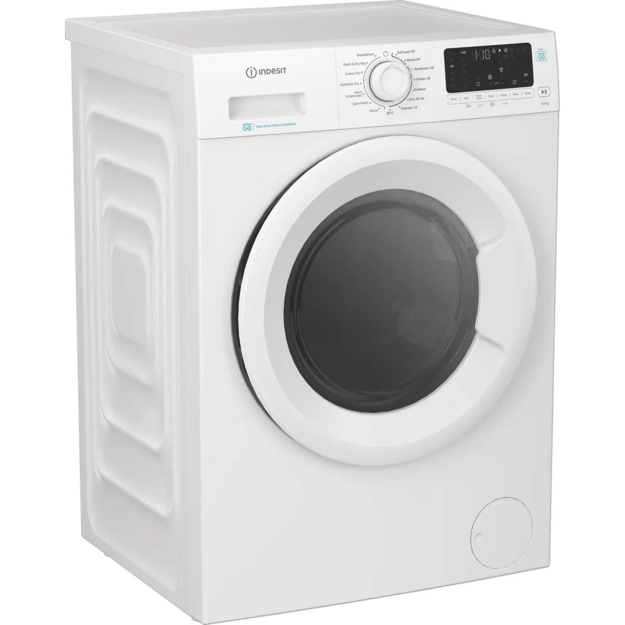 IDP 9646 PUSH&GO UK 9kg / 6kg Washer Dryer with 1400 rpm - White