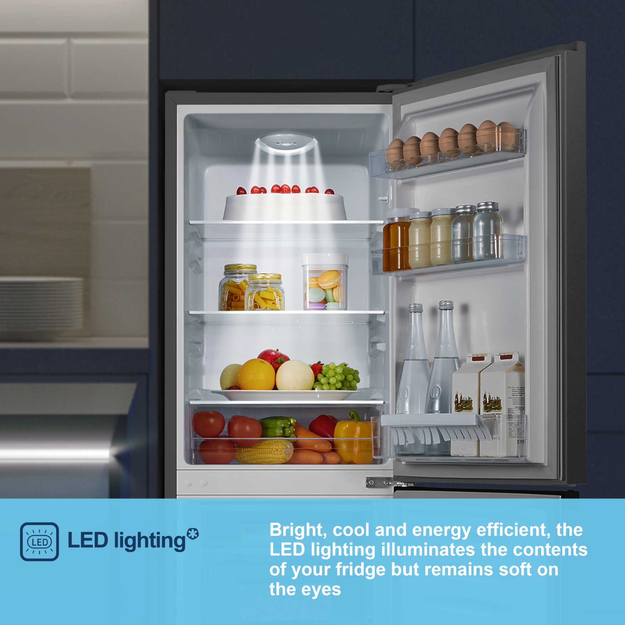 MC50165ES 175L Fridge Freezer - Silver