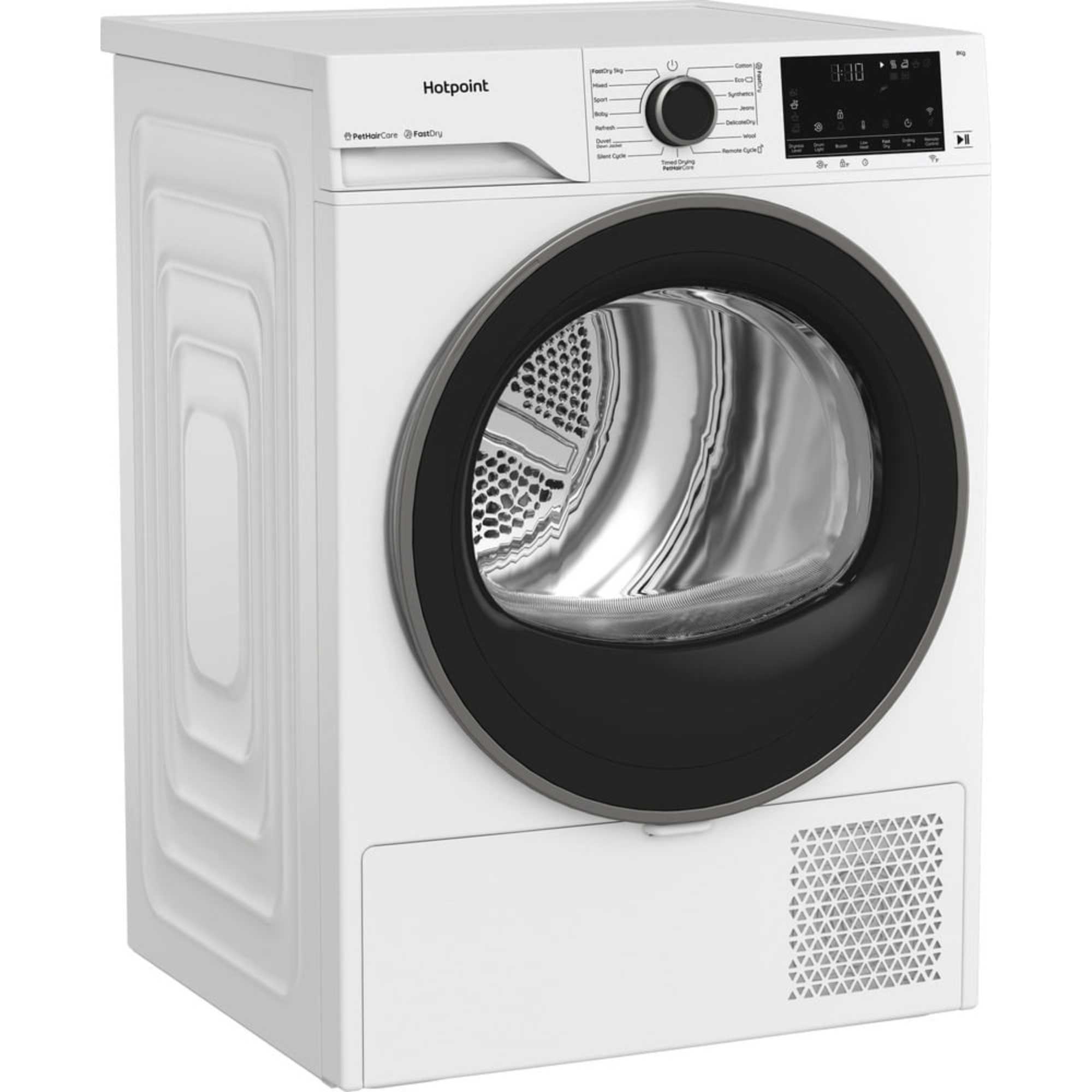 C HD 84M WBS UK Fabric Care 8kg Heat Pump Tumble Dryer with HomeWhiz - White