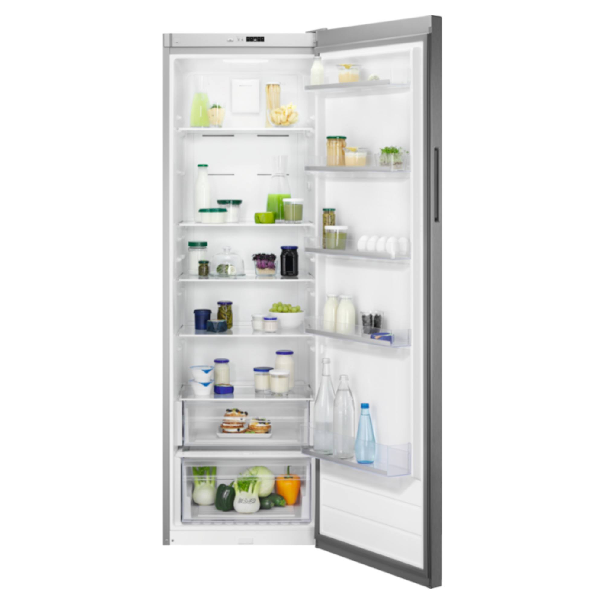 ZRME38FU2 MultiFlow Larder 390L Fridge - Stainless Steel