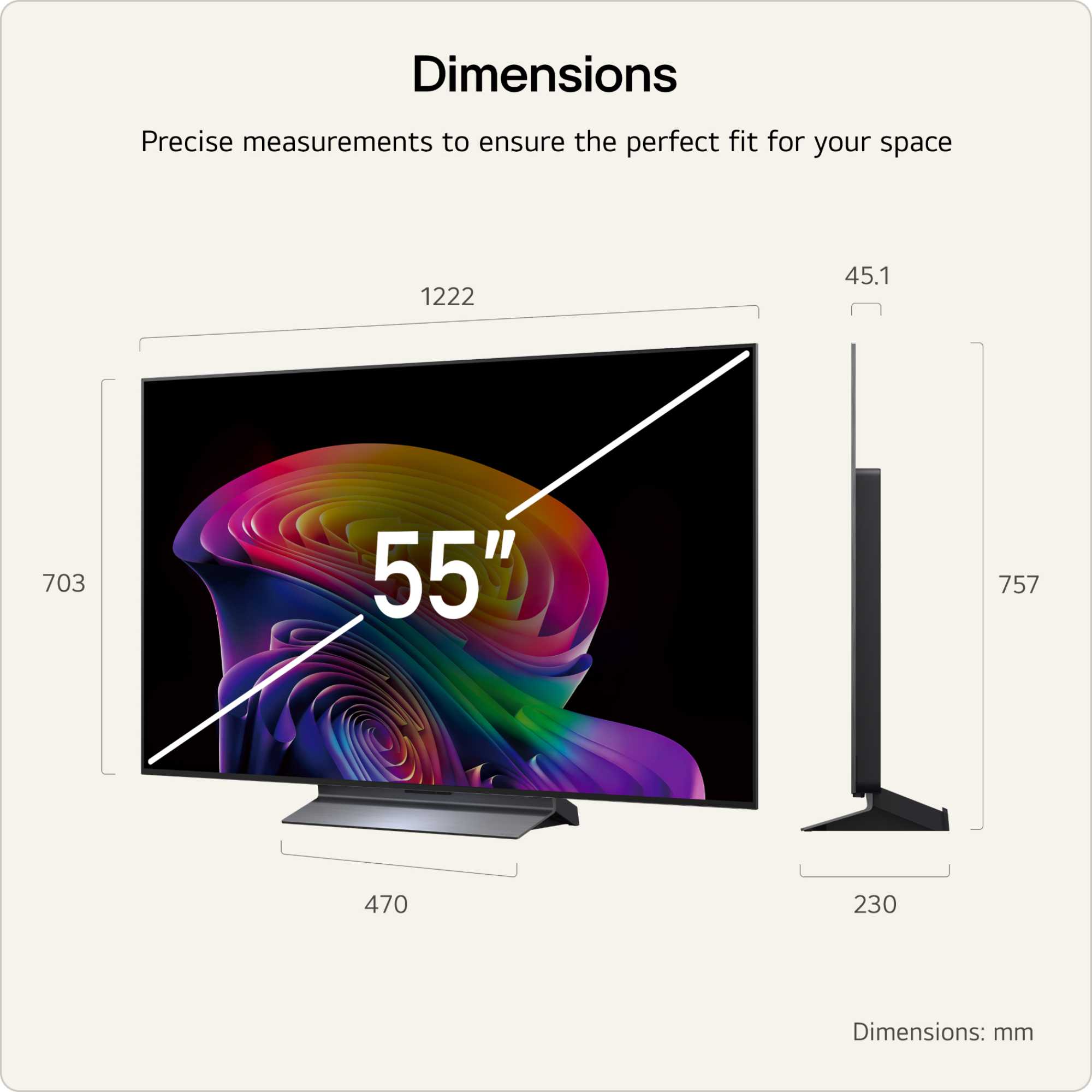 C66LB 55" 4K Ultra HD OLED HDR evo AI Smart TV - 55C66LB