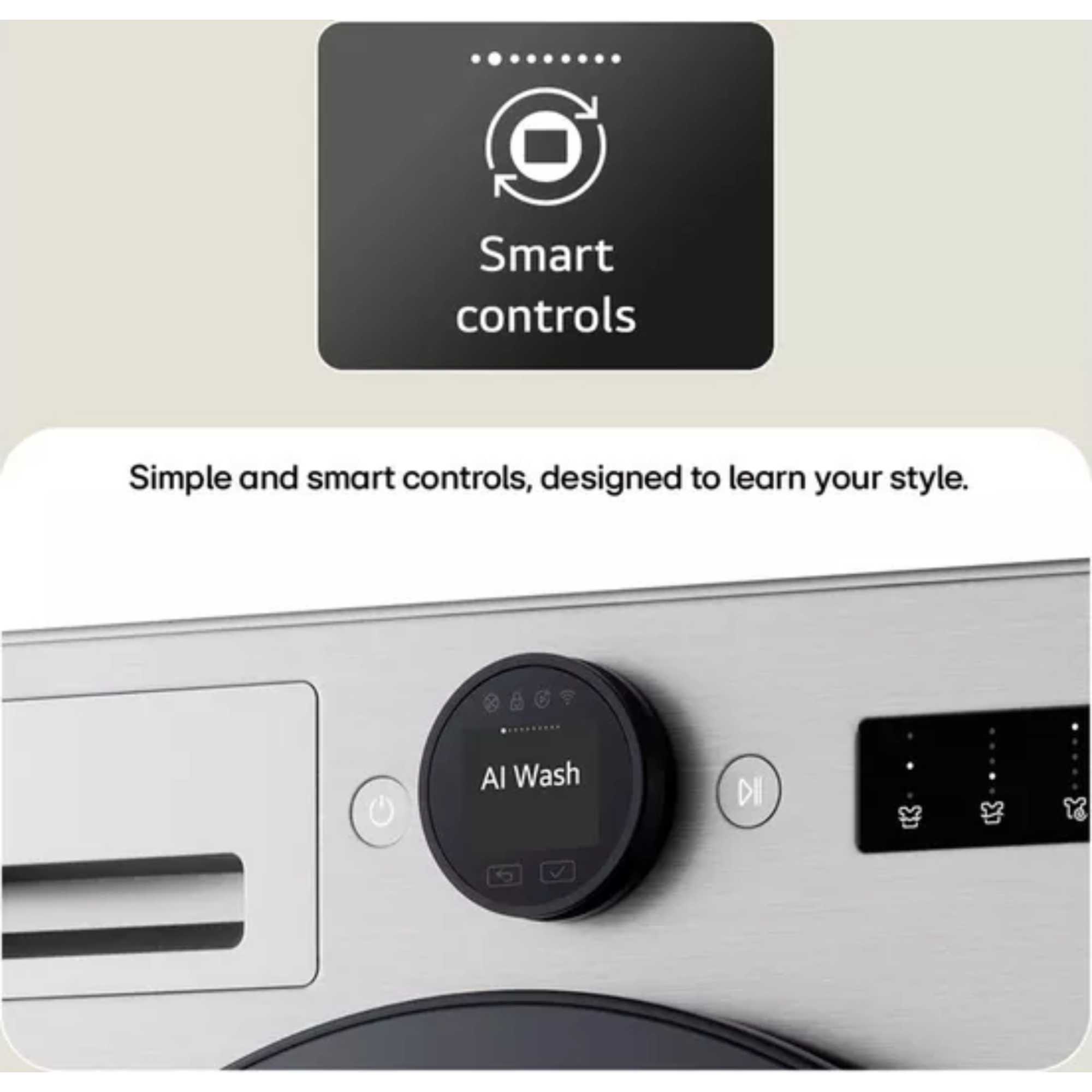 W4X7016TWB 11kg/6kg Washer Dryer with AI Direct Drive - White