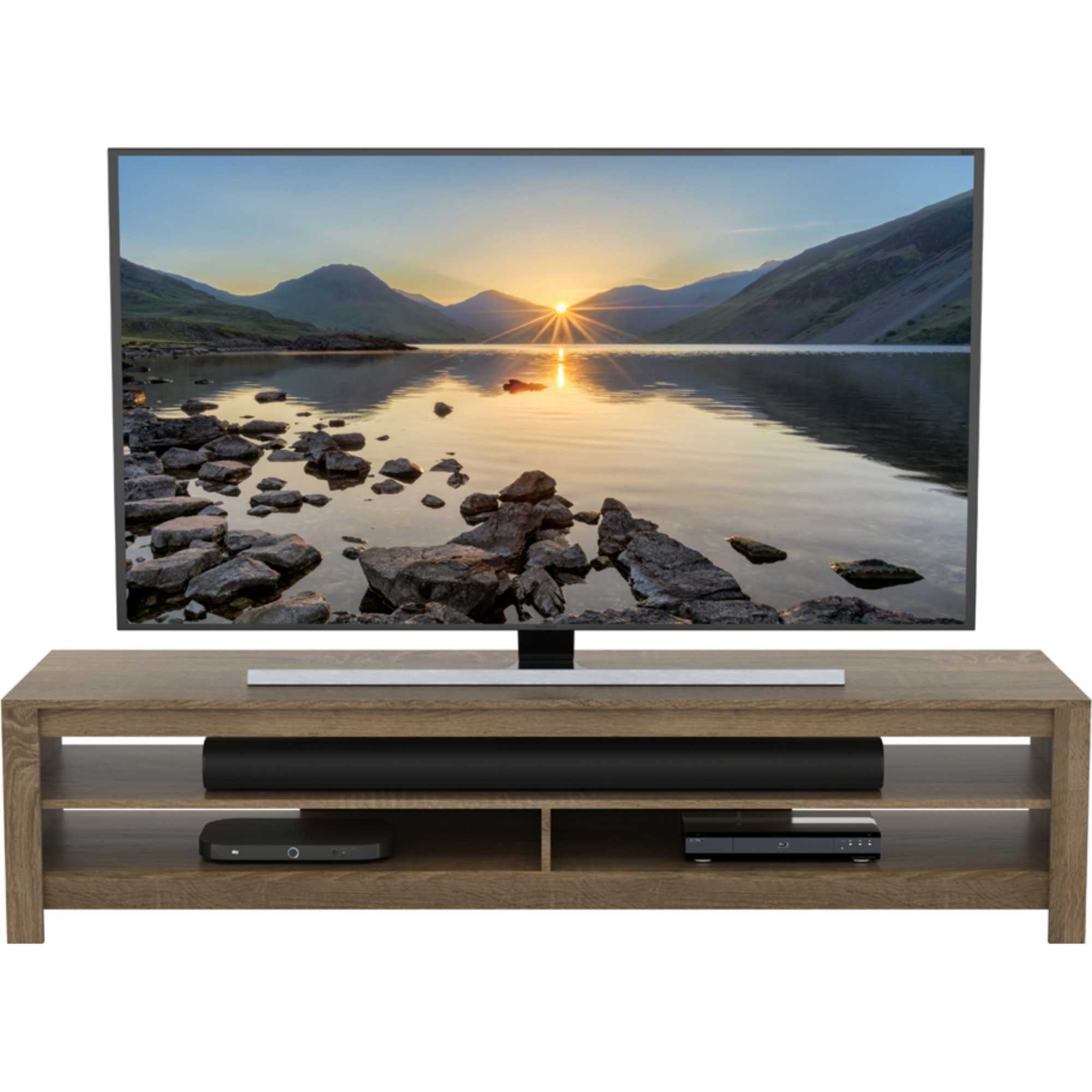 CA180RGO Calibre 180cm TV Stand - Rustic Sawn Oak