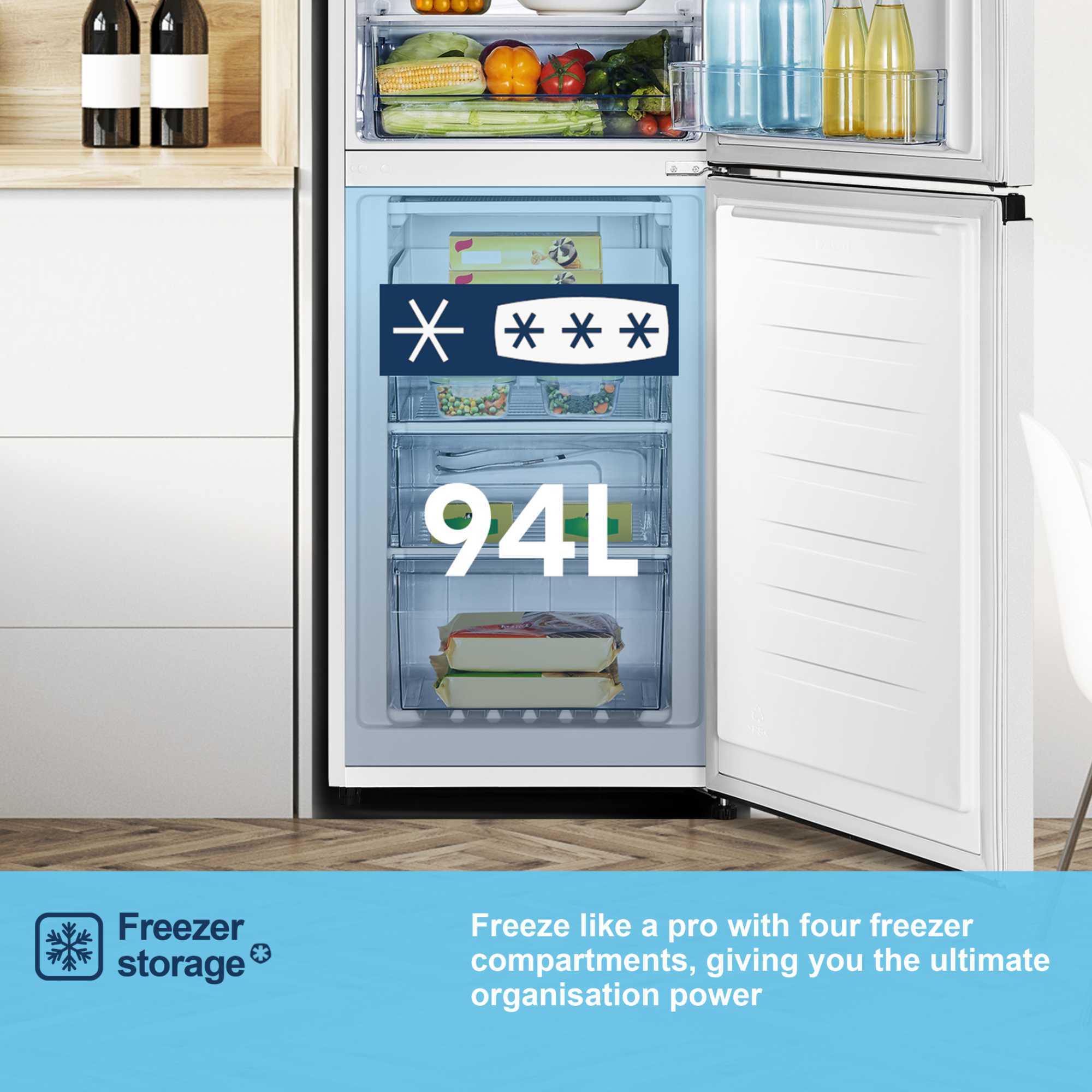 MC55240E 252l Fridge Freezer - White