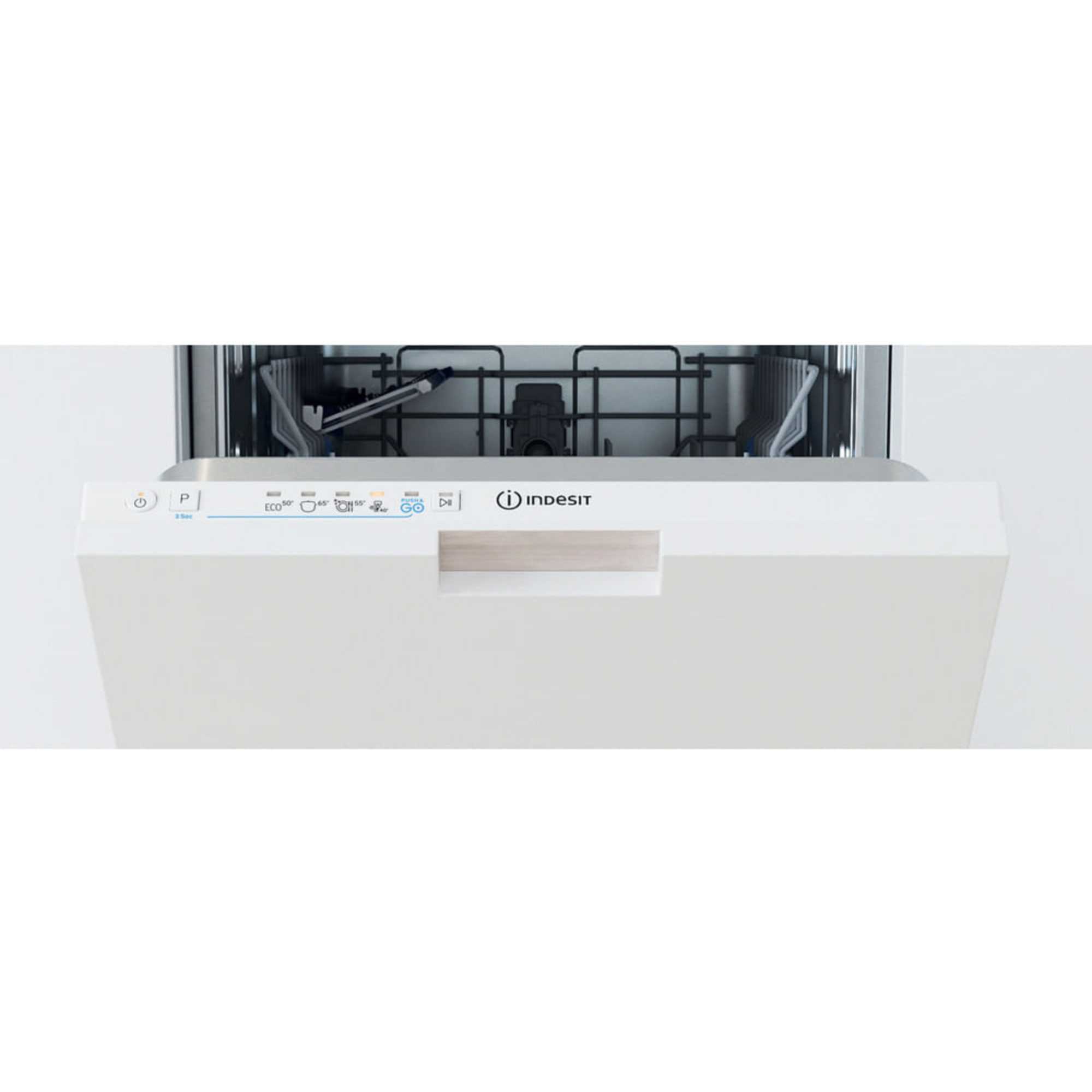 IN2ID10CS80UK Push&Go Fully Integrated 10 Place Settings Slimline Dishwasher - White