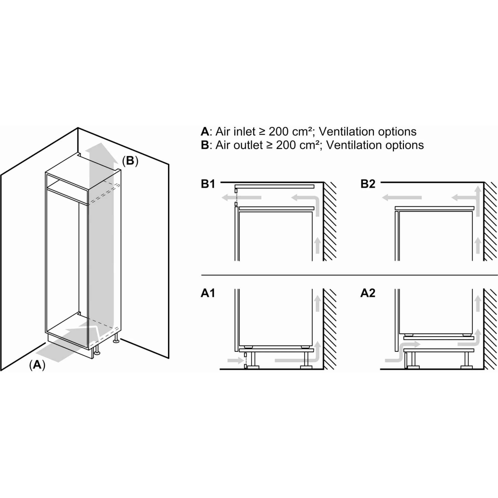 KIR81VFE0G Series 4 310l Built-In Larder Fridge