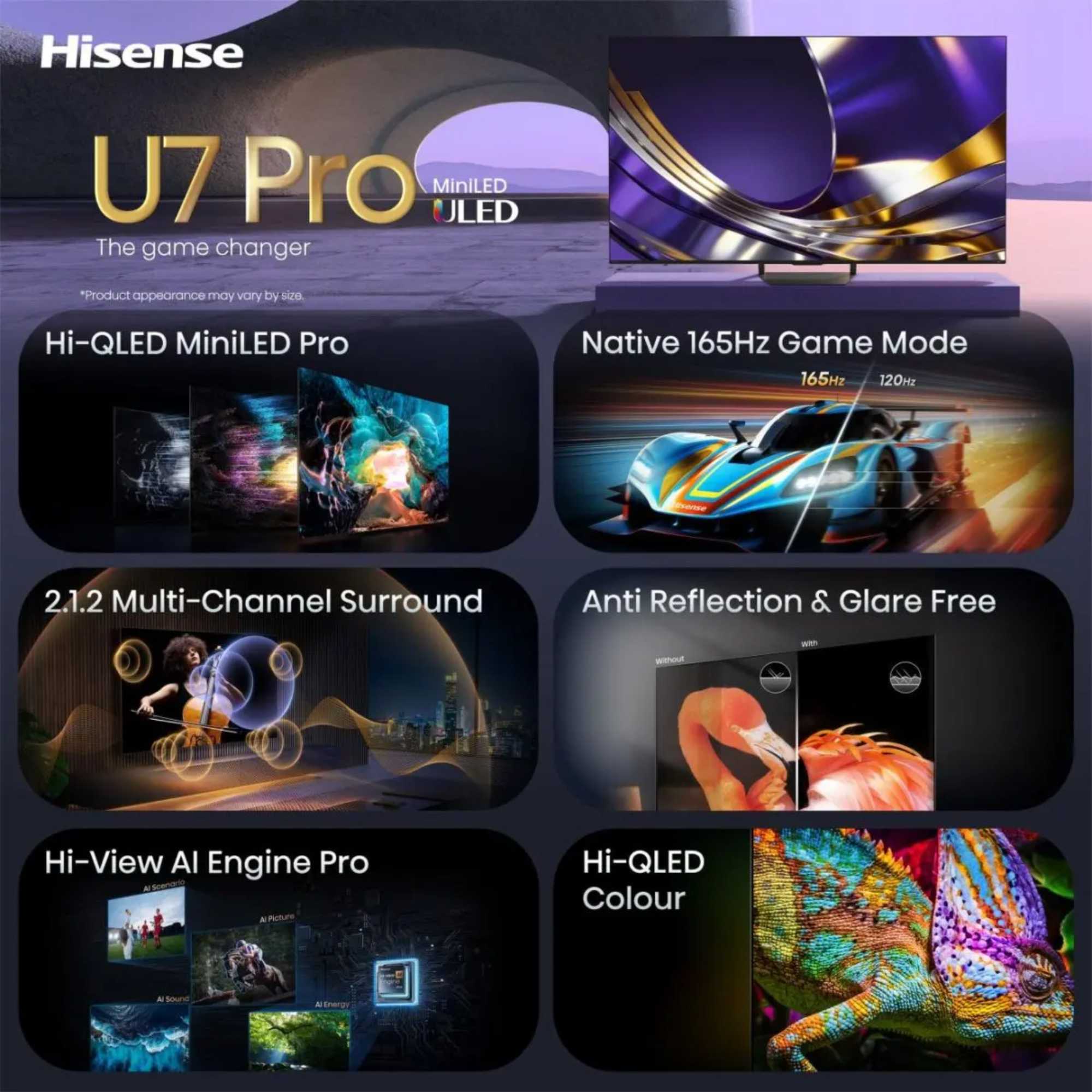 U7STUK-PRO 55" 4K Ultra HD ULED Freely Smart TV - 55U7STUK-PRO