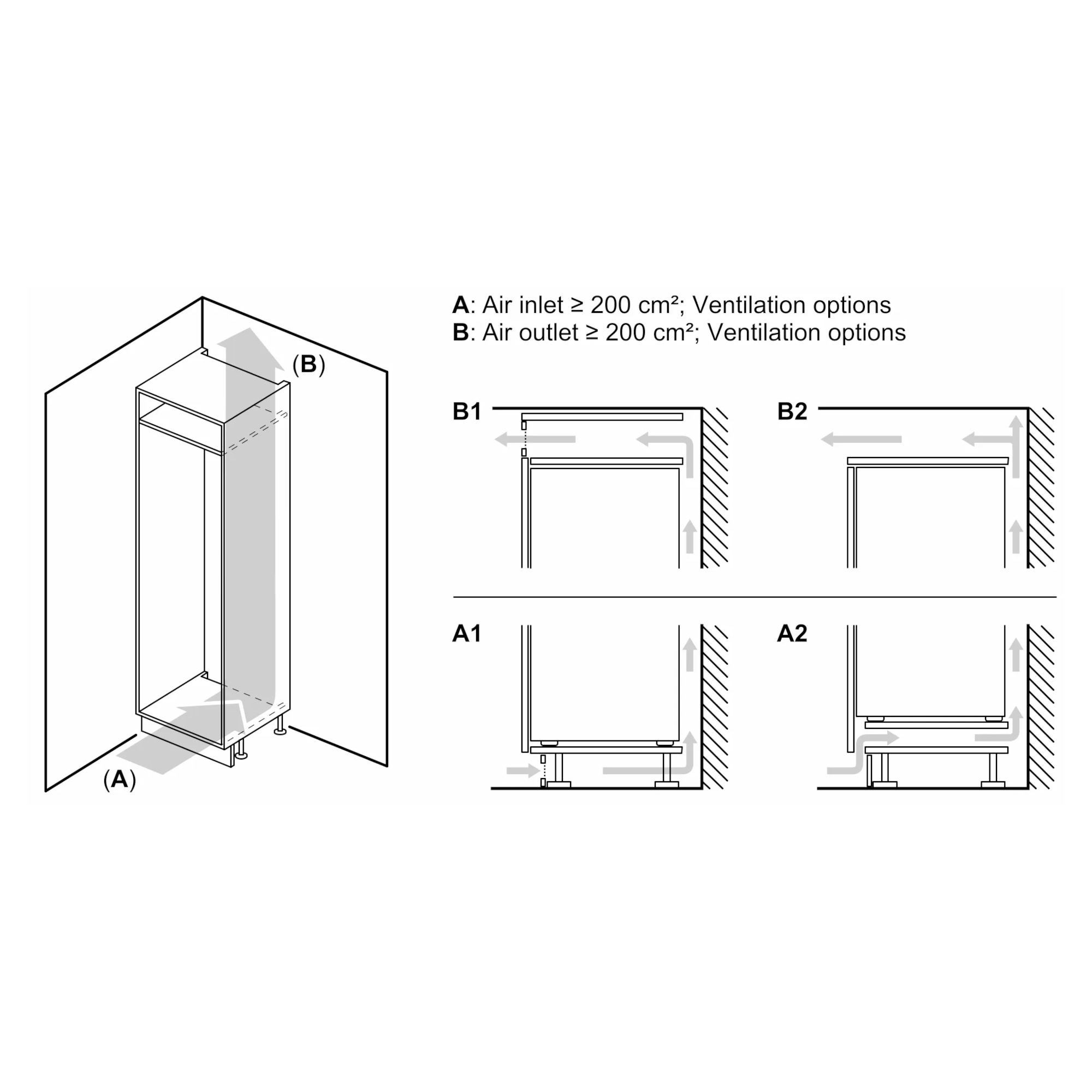 Series 4 Built-In Fridge Freezer 60/40 LowFrost - KIV86VSE0G