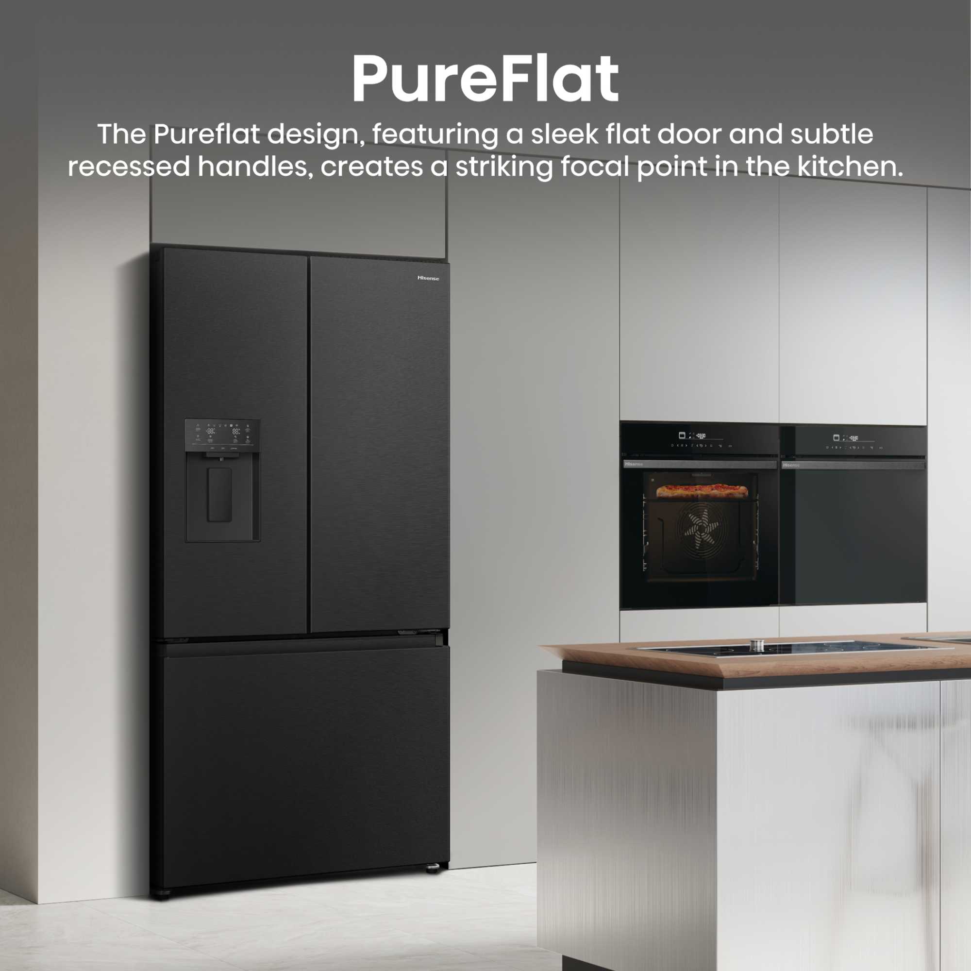 American Style Fridge Freezer 50/50 Total No Frost - Black - RF815N4SEFE