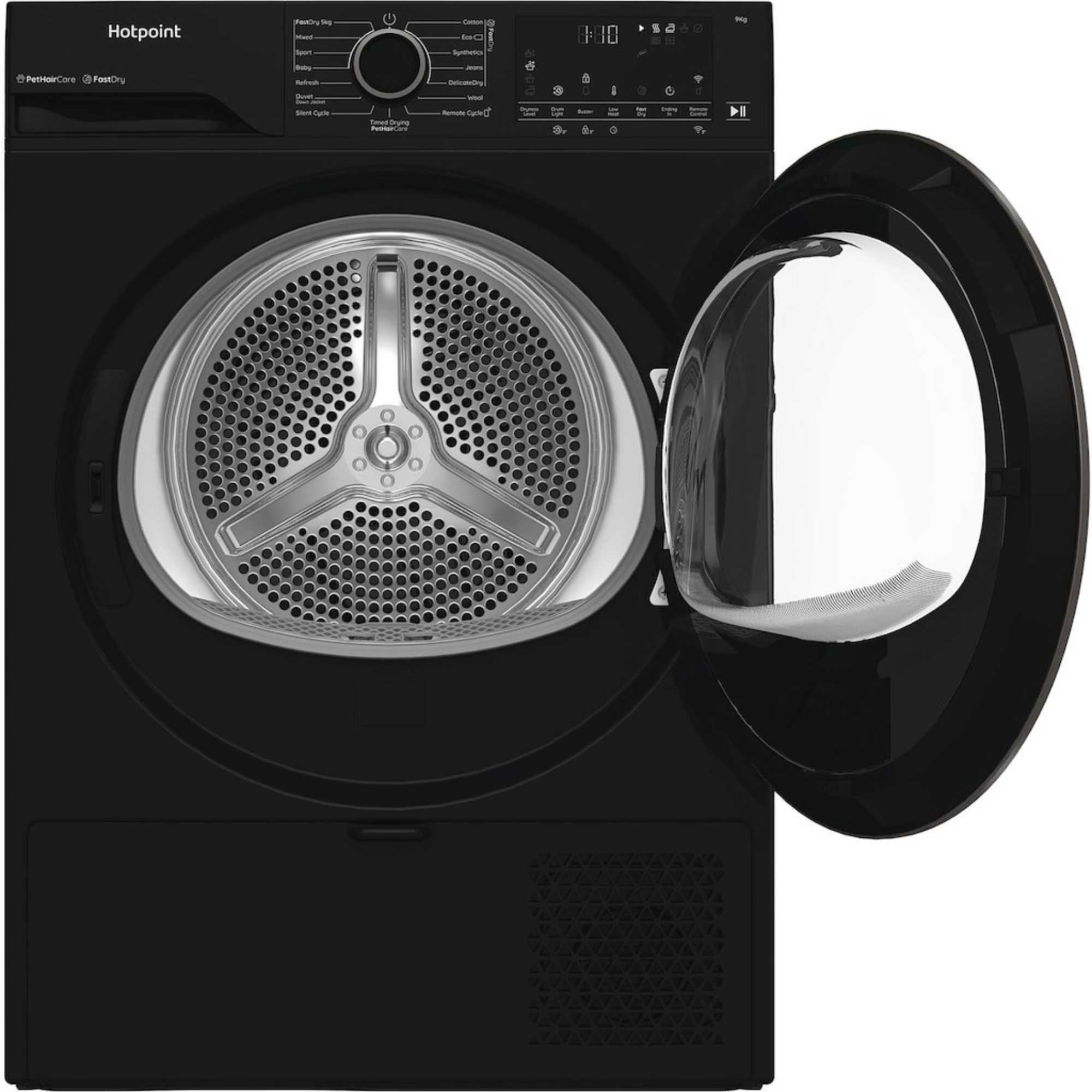 C HD 94M BBS UK 9kg Heat Pump Tumble Dryer - Black