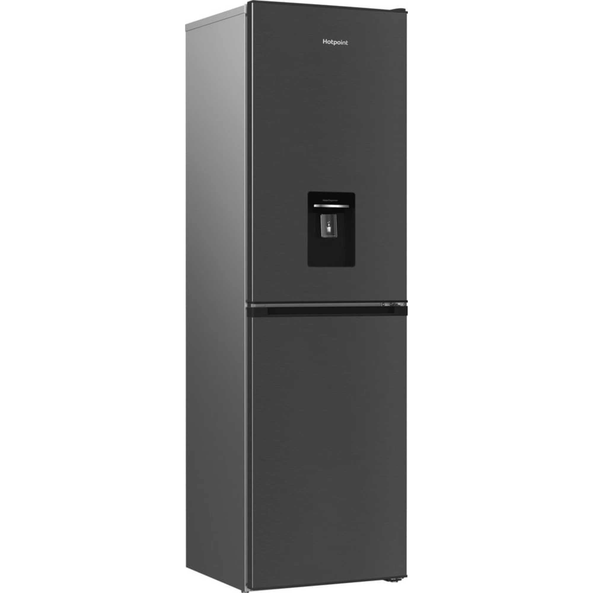 Hotpoint HPKH 1261W BR4UK 50/50 No Frost Fridge Freezer with Water Dispenser - Dark Silver