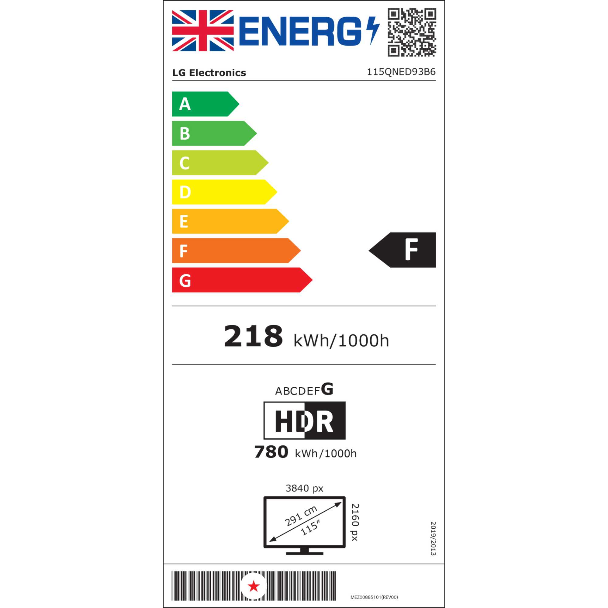 QNED93B6 115" 4K Ultra HD HDR Smart TV - 115QNED93B6