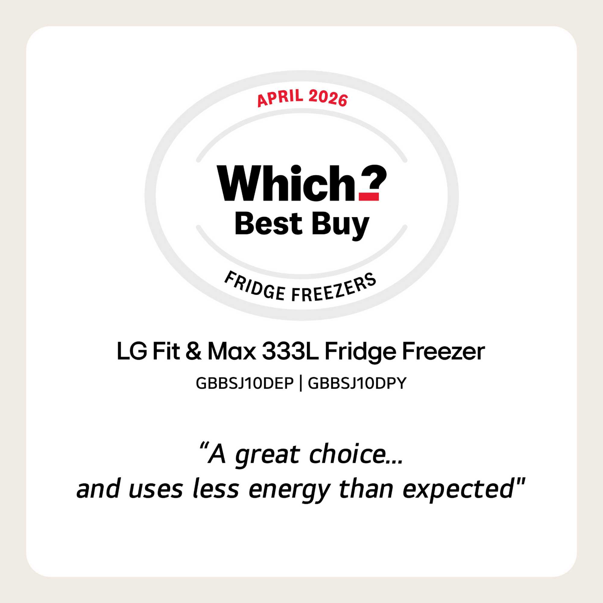 Fit & Max Fridge Freezer 60/40 Total No Frost - Silver - GBBSJ10DPY