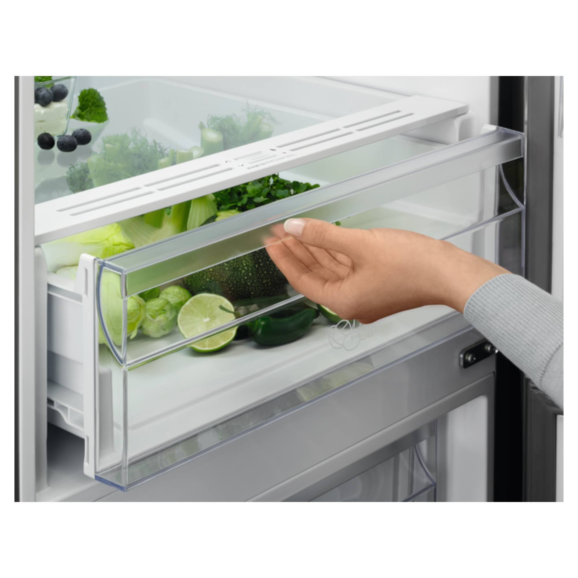 ZNME36FU0 367L Freestanding Fridge Freezer F Energy - Inox