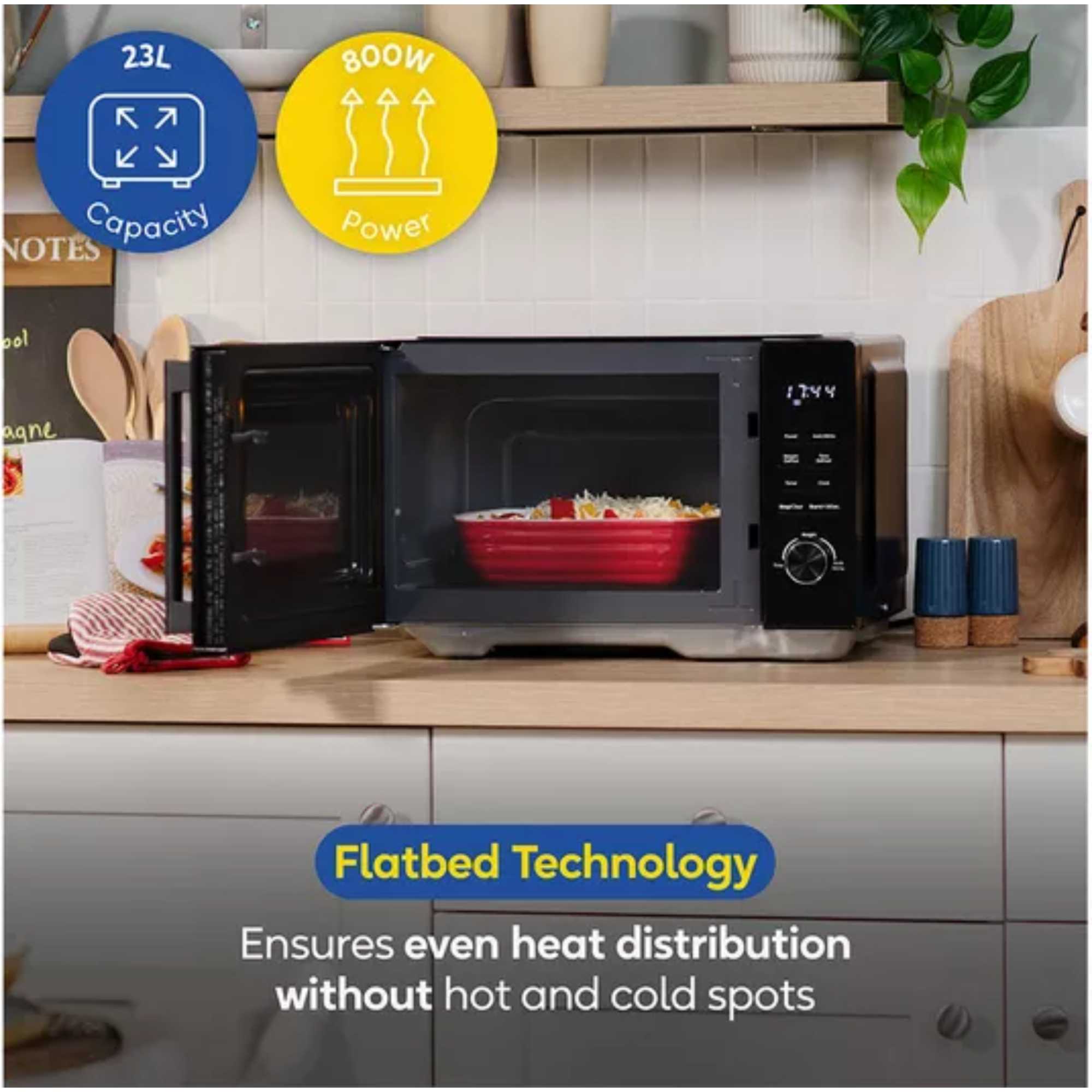 RHFM2365B 800W 23 Litre Solo Microwave - Black