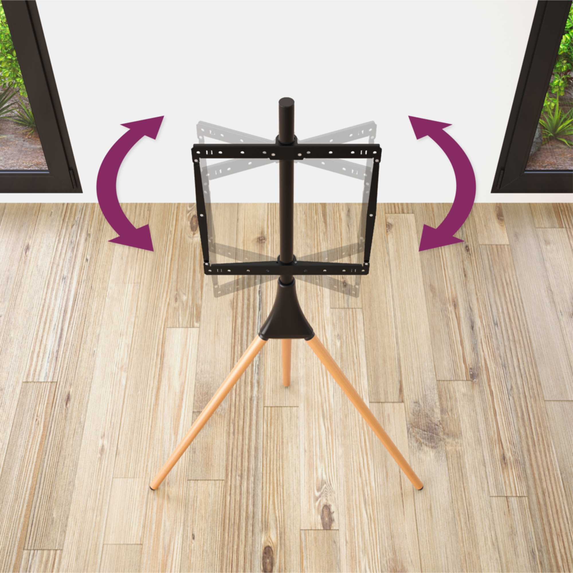 Camden Freestanding Tripod TV Stand up to 65"