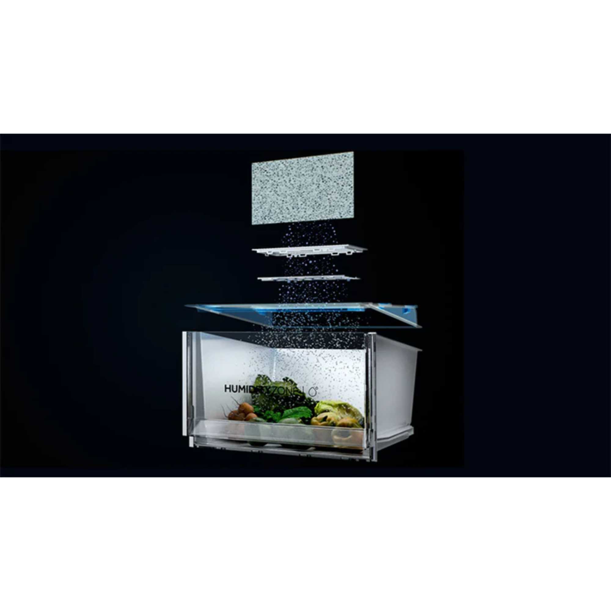 FD 90 Series 7 American Style Fridge Freezer 60/40 No Frost - Glass Inox Look - HFR79F19DFGB