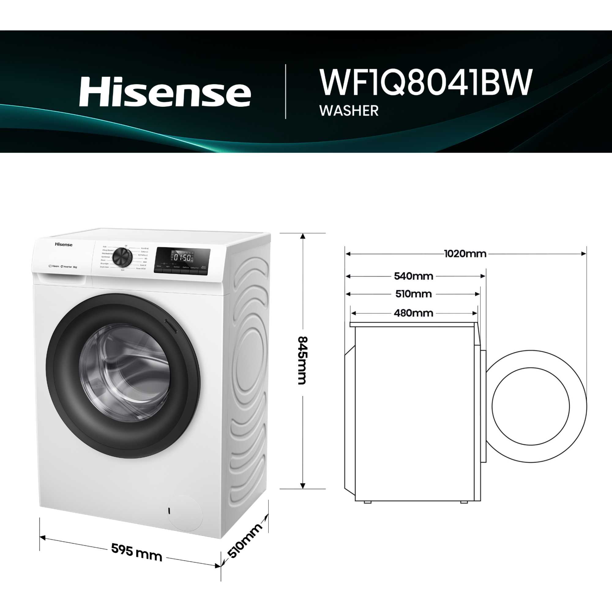 Hisense WF1Q8041BW