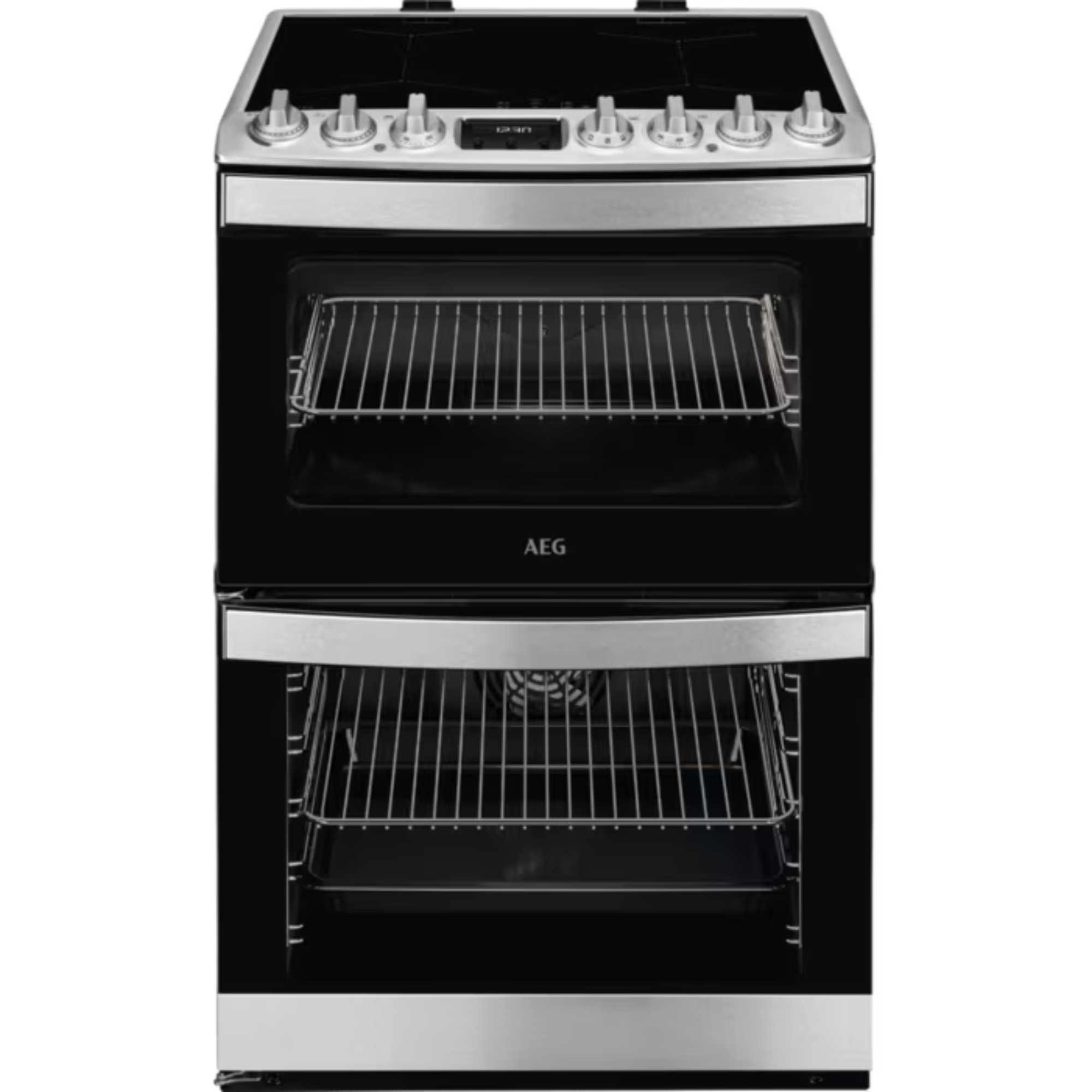 6000 SteamBake Electric Double Oven Cooker - CIB6734ACM