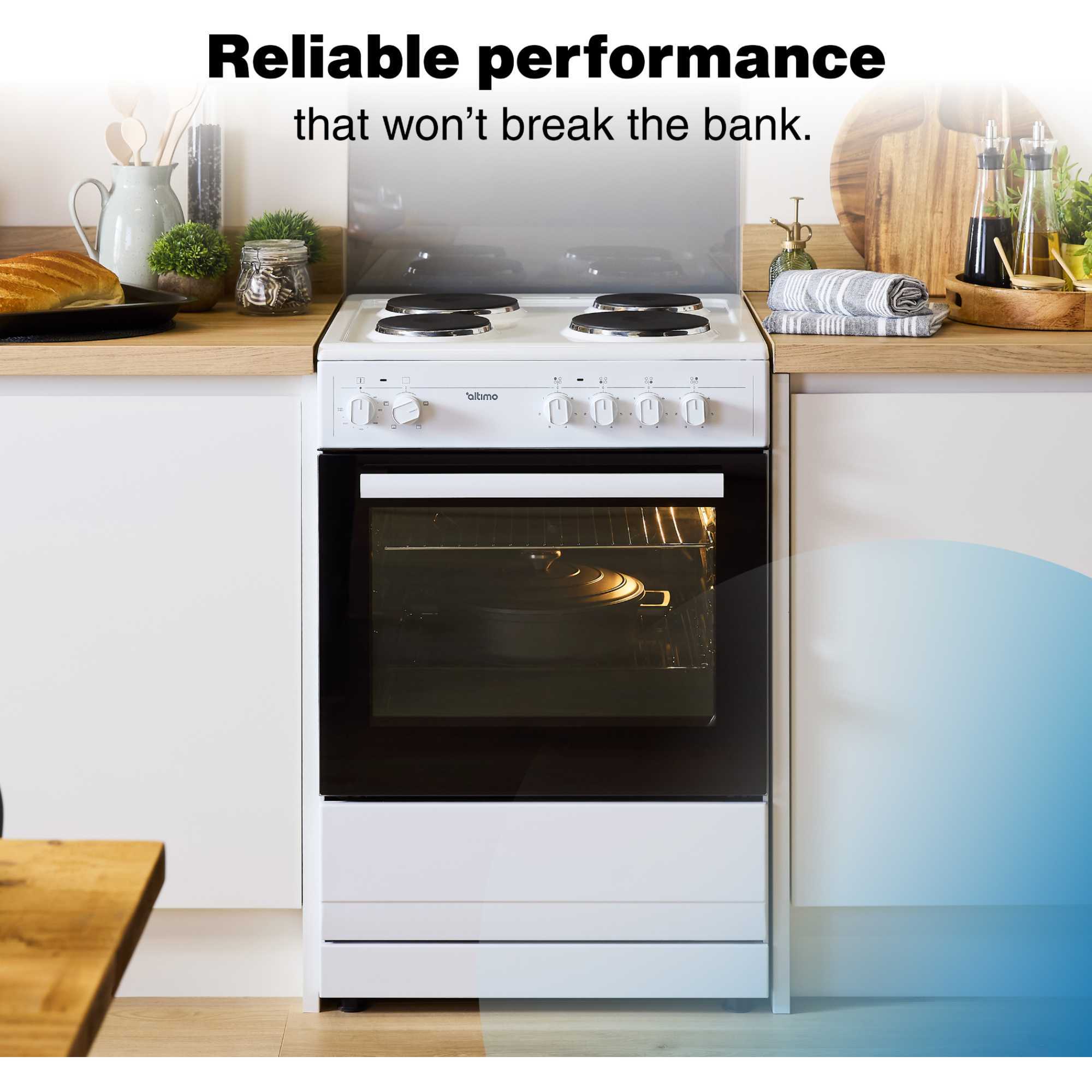 CESS602W 60cm Electric Single Cavity Cooker - White