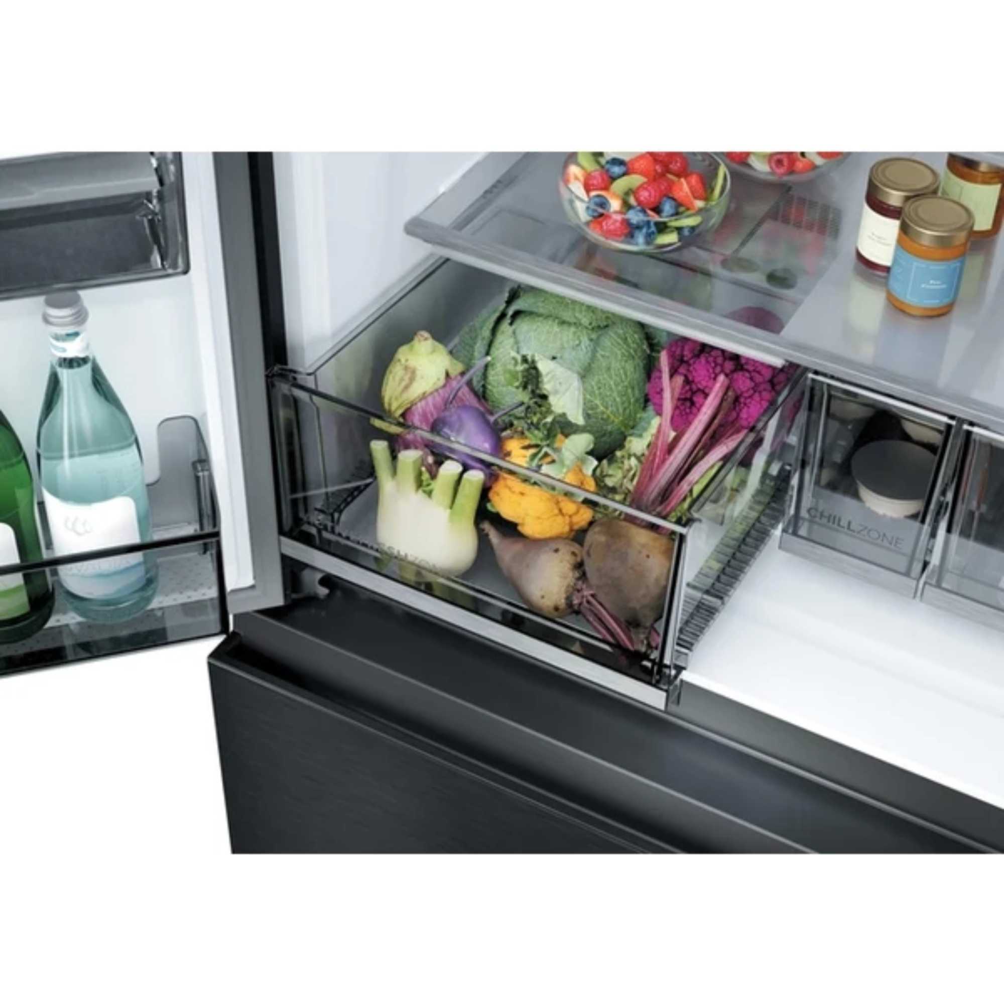 Horizon Collection American Style Fridge Freezer - Black - HFR59F18CWMB
