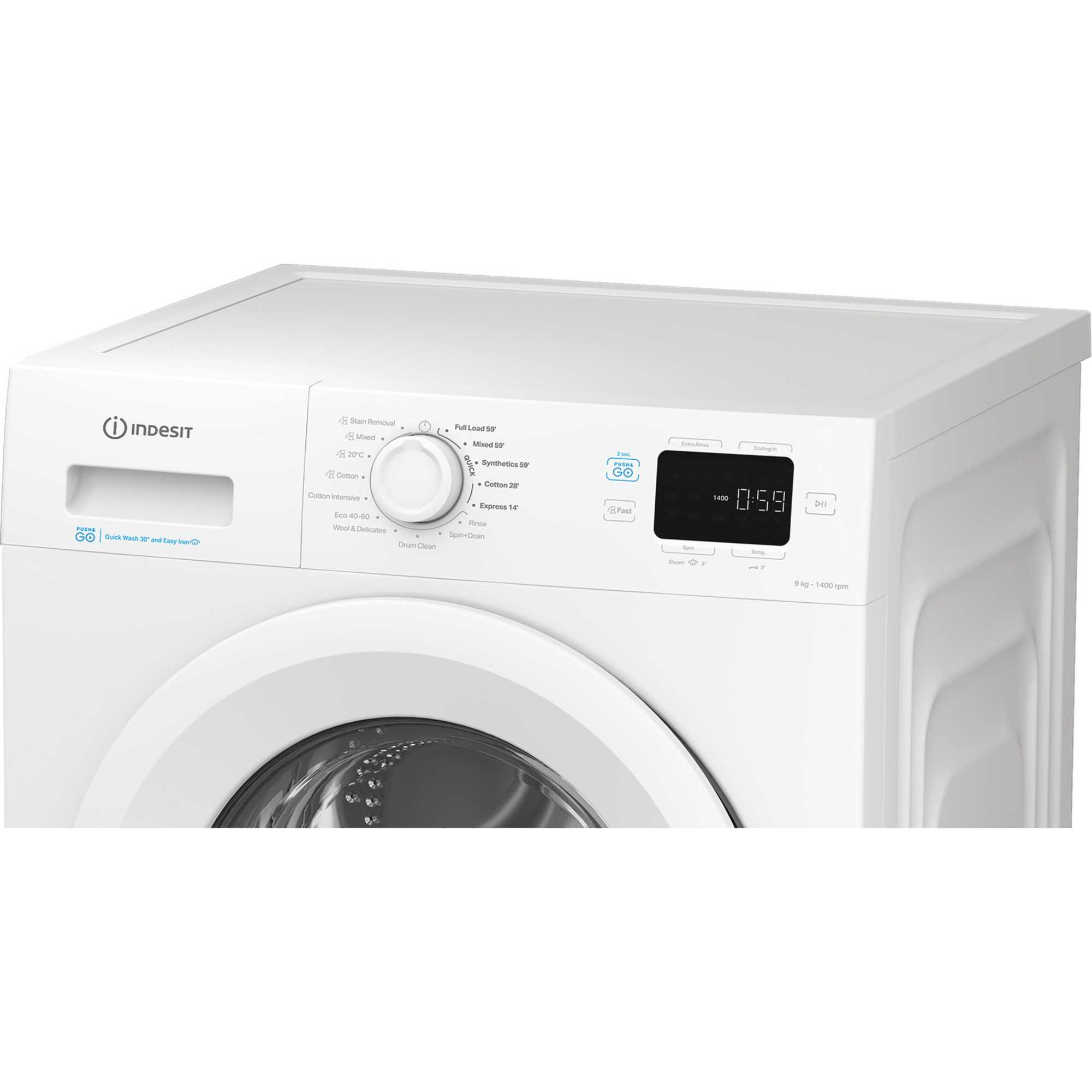 IP 946 PUSH&GO UK 9kg 1400rpm Washing Machine - White