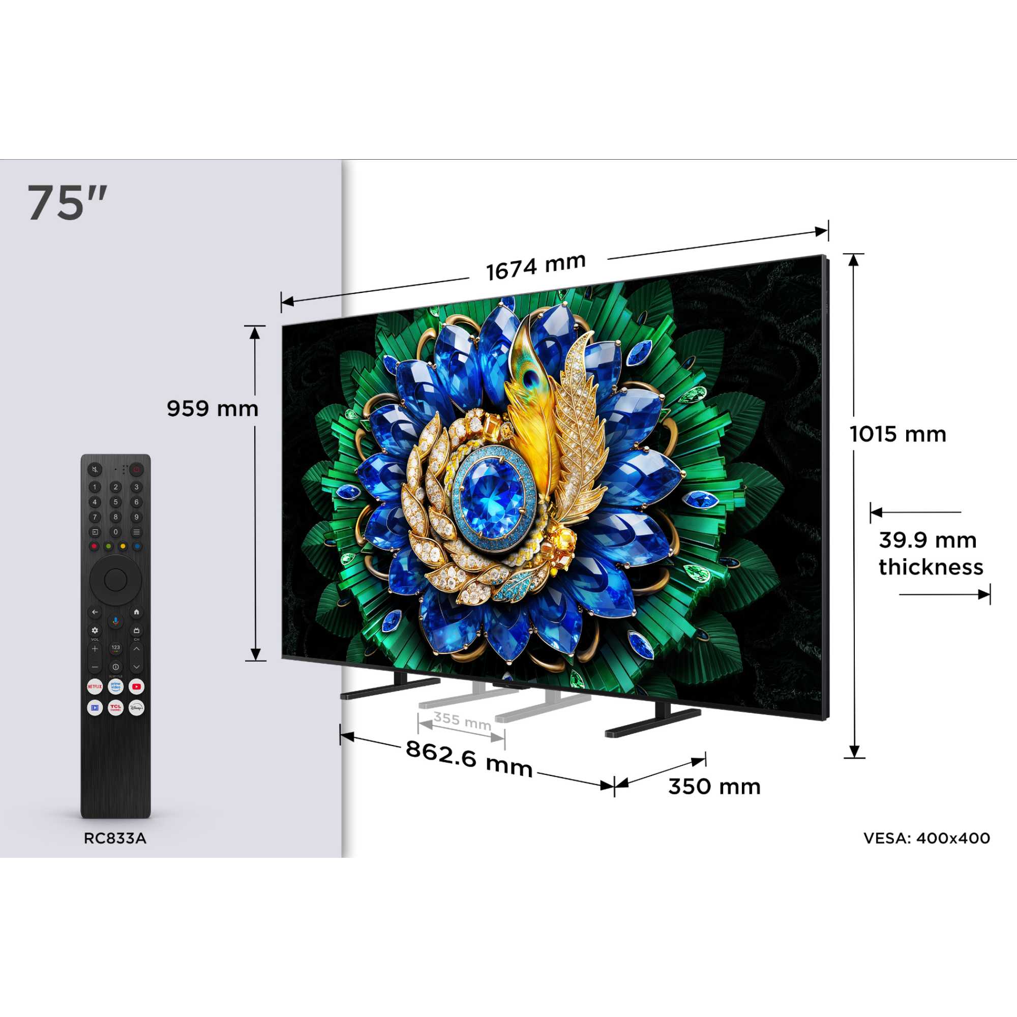 A400M 75" 4K Ultra HD QD-Mini LED HDR Smart TV - 75A400M