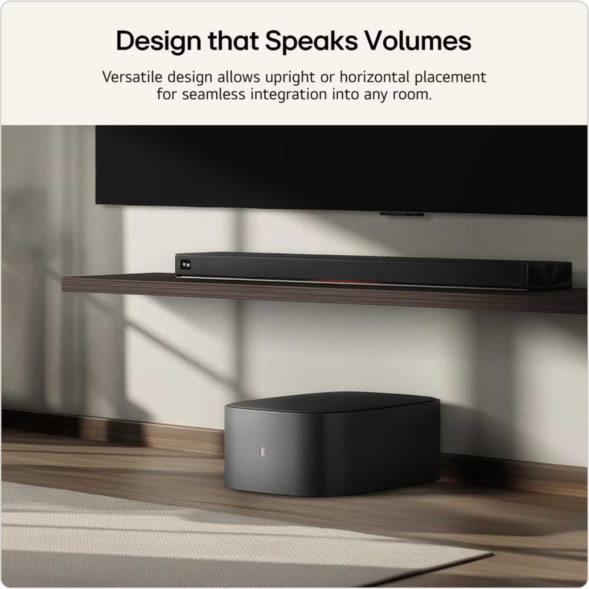 Sound Suite W7 Wireless Sub Woofer Dolby Atmos FlexConnect - Black