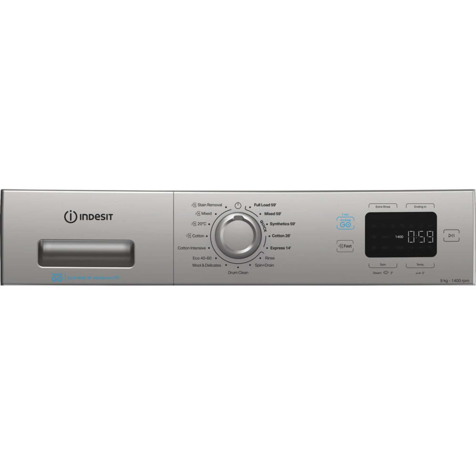 Push&Go 9kg 1400rpm Washing Machine - IP 946S PUSH&GO UK