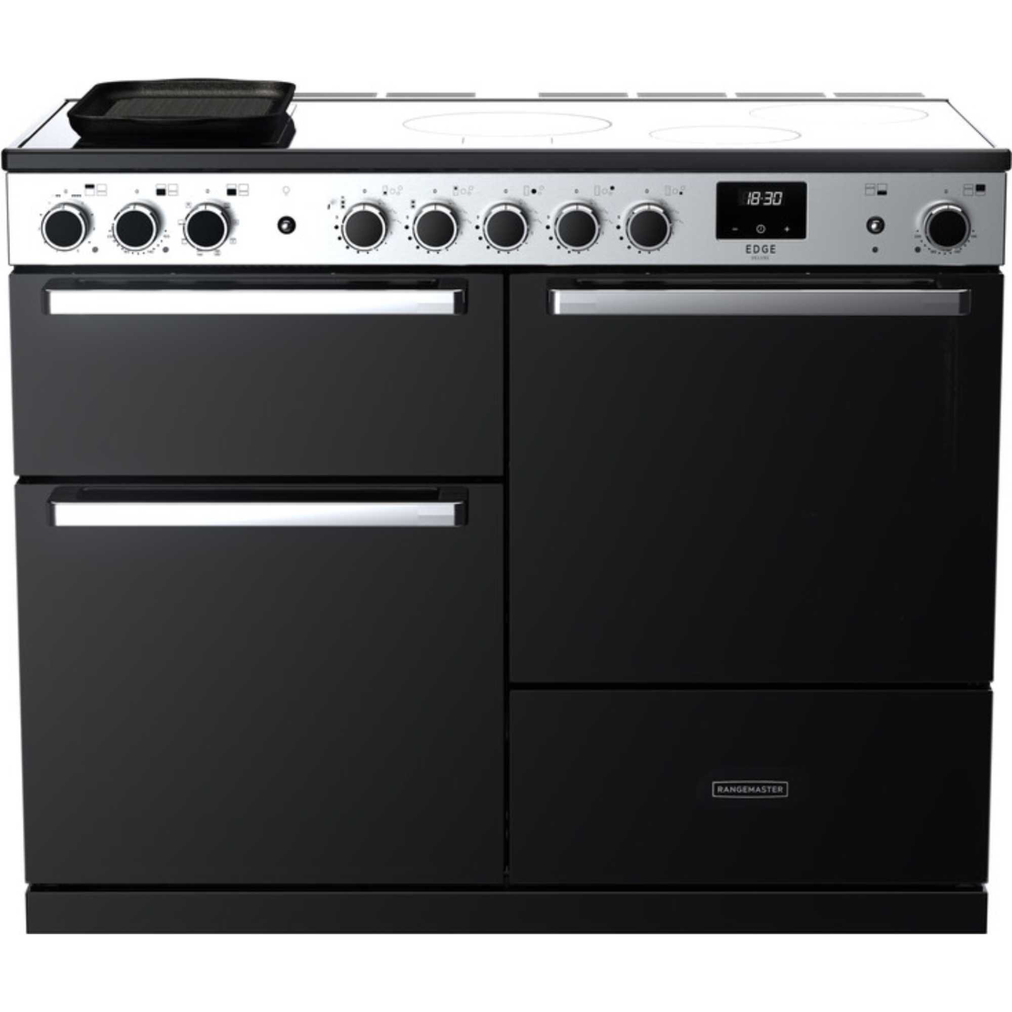 EDDLO110EIGBLKC Edge Deluxe 110 Induction Hob Range Cooker - Black