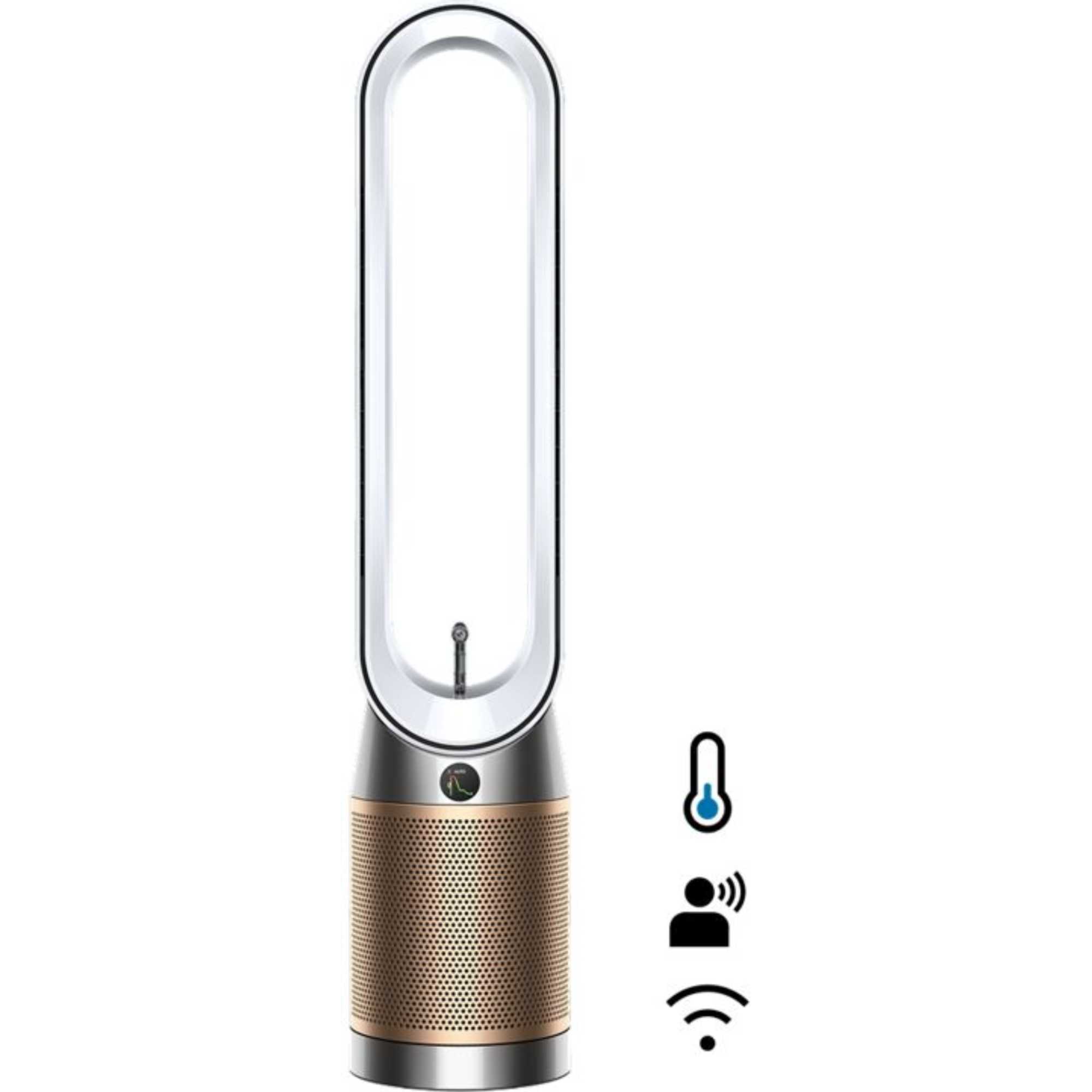 TP14 Find+Follow Purifier Fan - White + Gold
