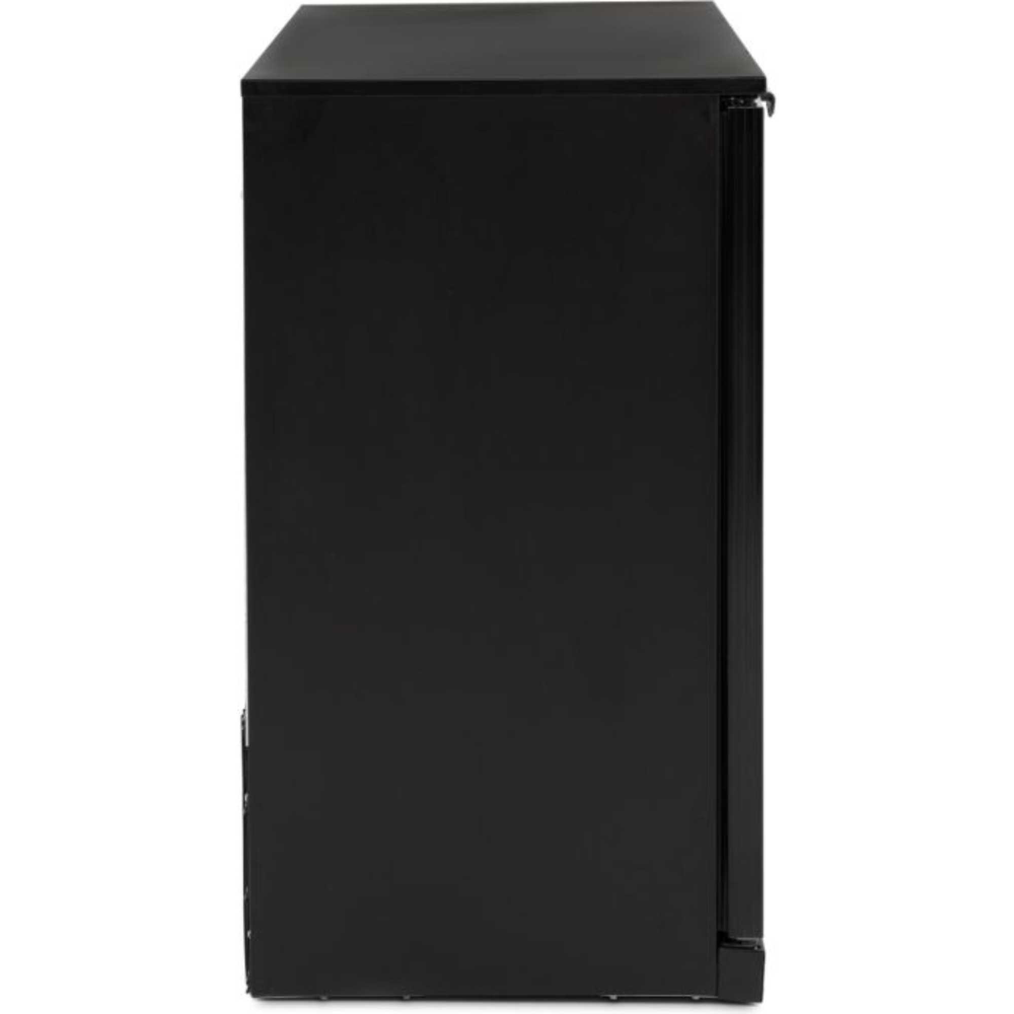 BAR3SL Triple Sliding Glass Door 338 Bottle Capacity Cooler - Black