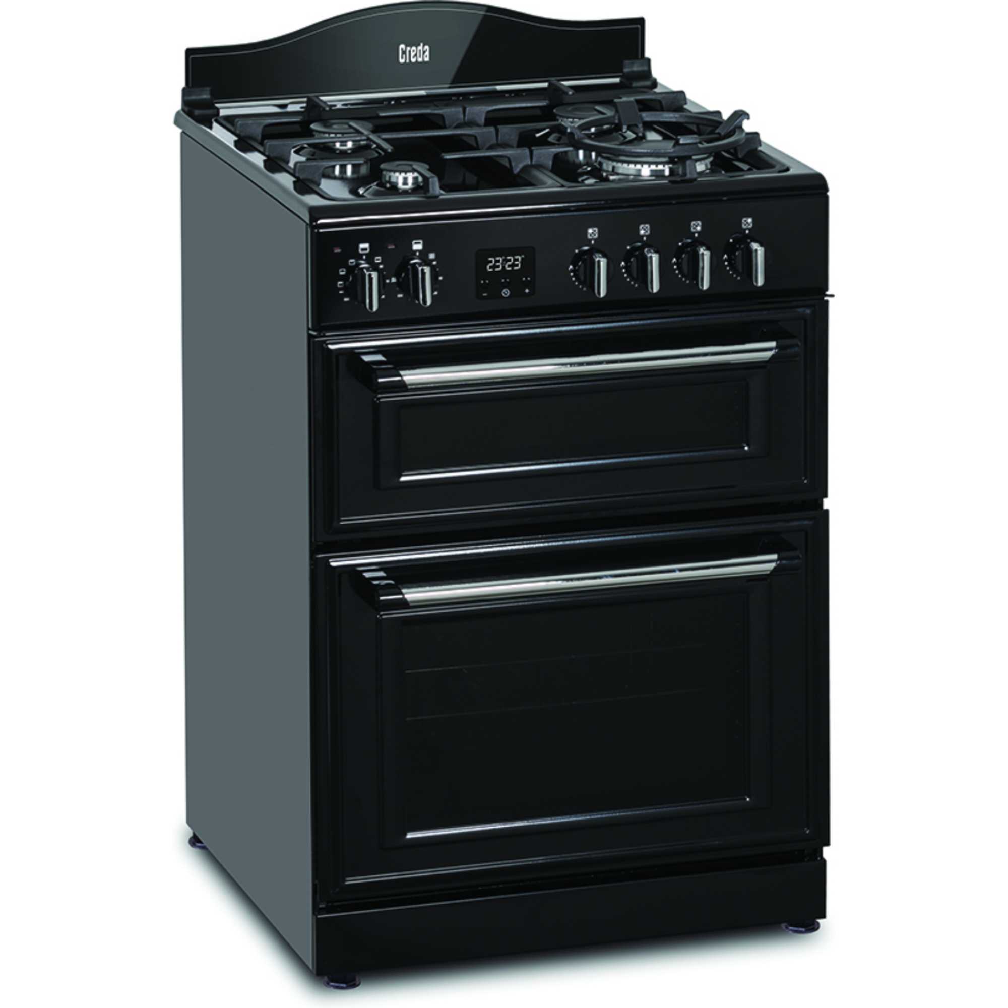 C60DFMRBL 600mm Dual Fuel Cooker with Wok Burner - Black