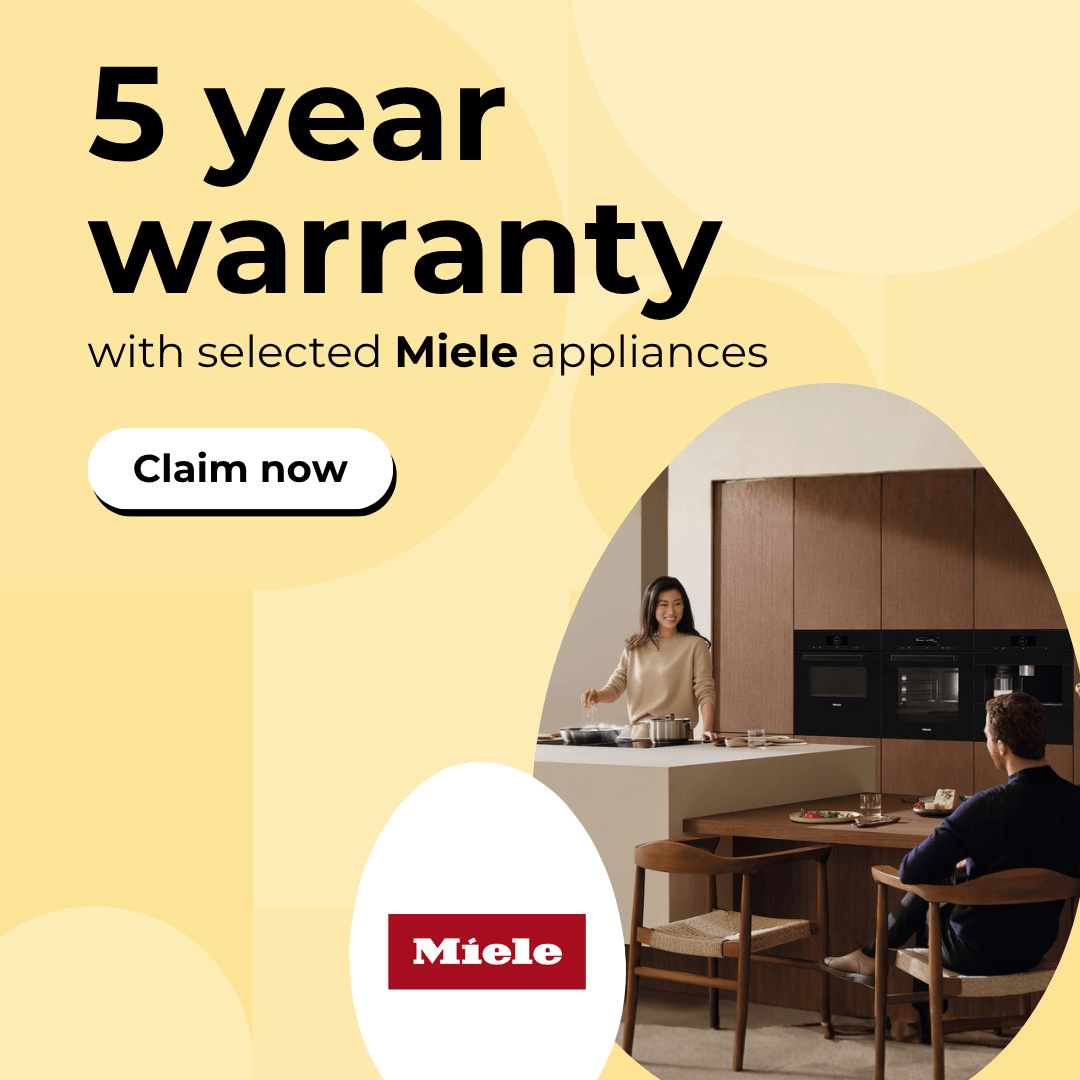 Claim a 5 year warranty with selected Miele appliances