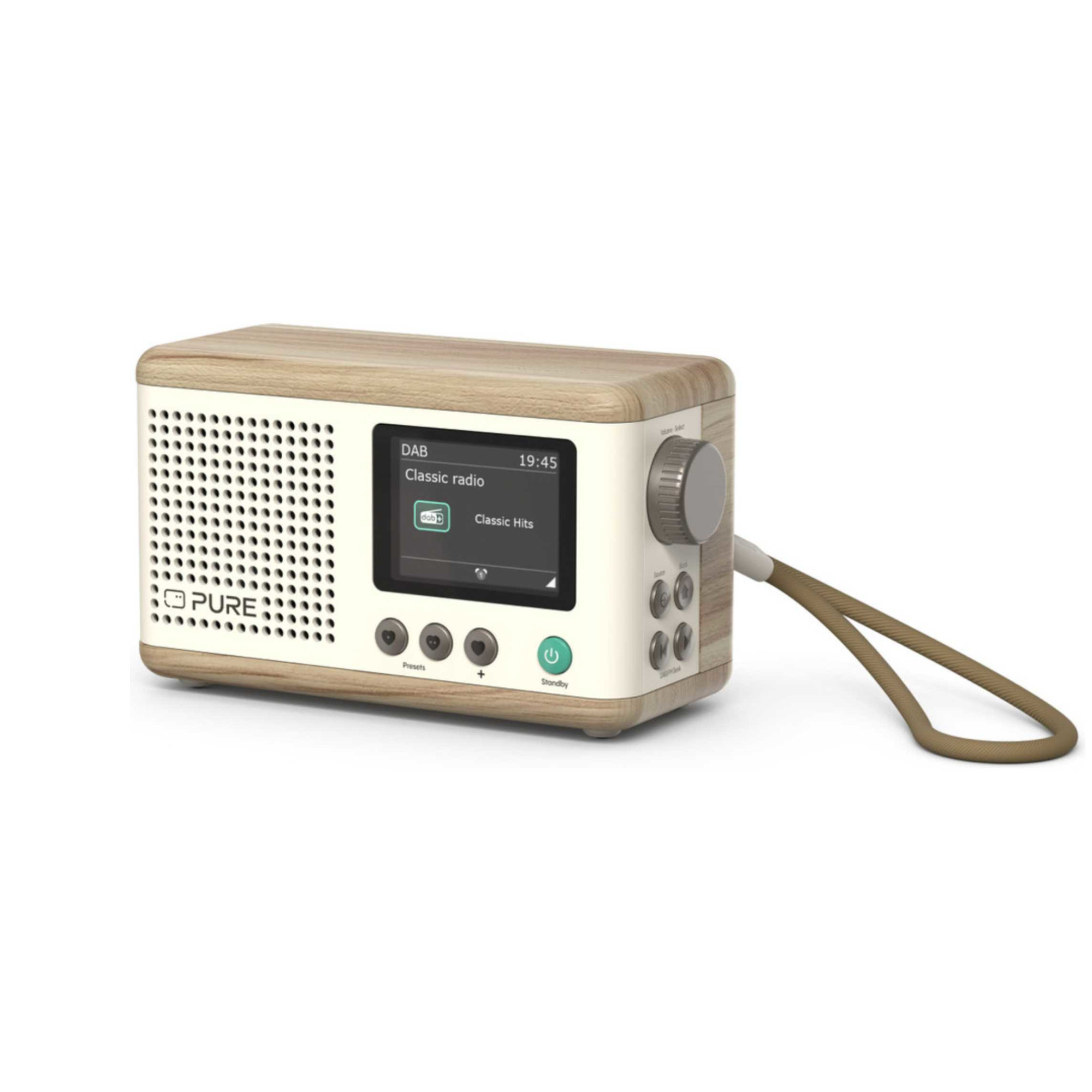 Classic Mini Portable Digital Radio - White