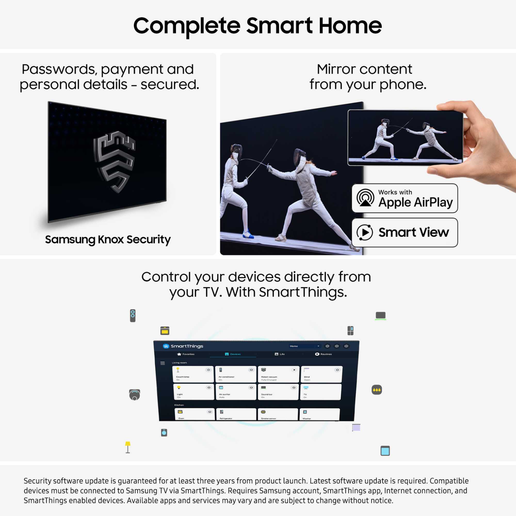 U8020H 43" 4K Ultra HD Vision AI Smart TV - UE43U8020H