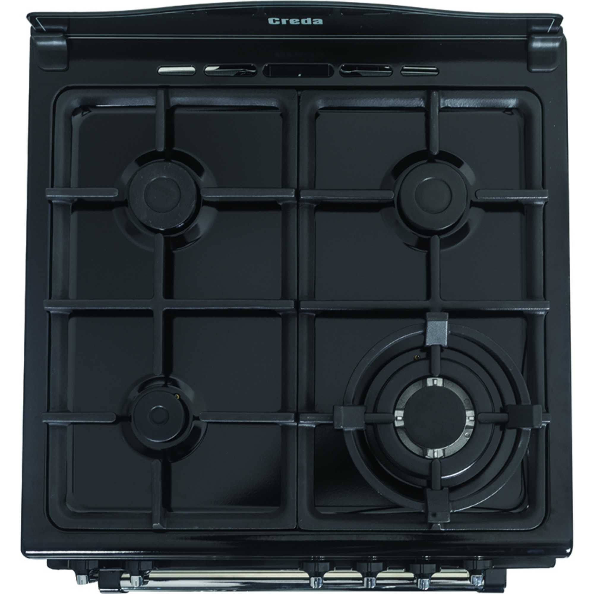 C60DFMRBL 600mm Dual Fuel Cooker with Wok Burner - Black