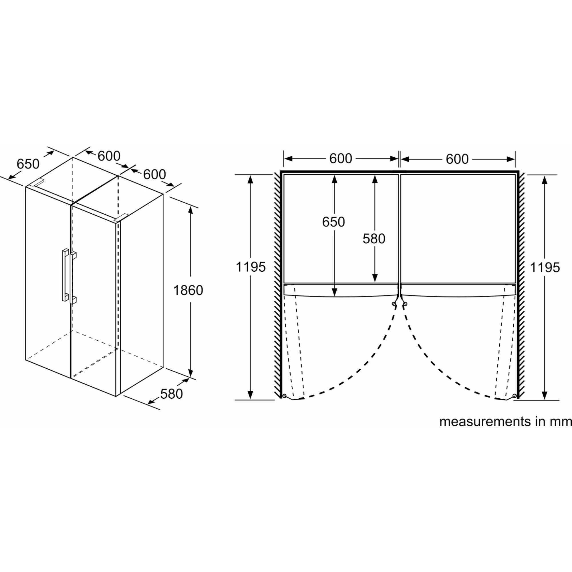 KSV36VLEP Series 4 346l Tall Larder Fridge - Inox