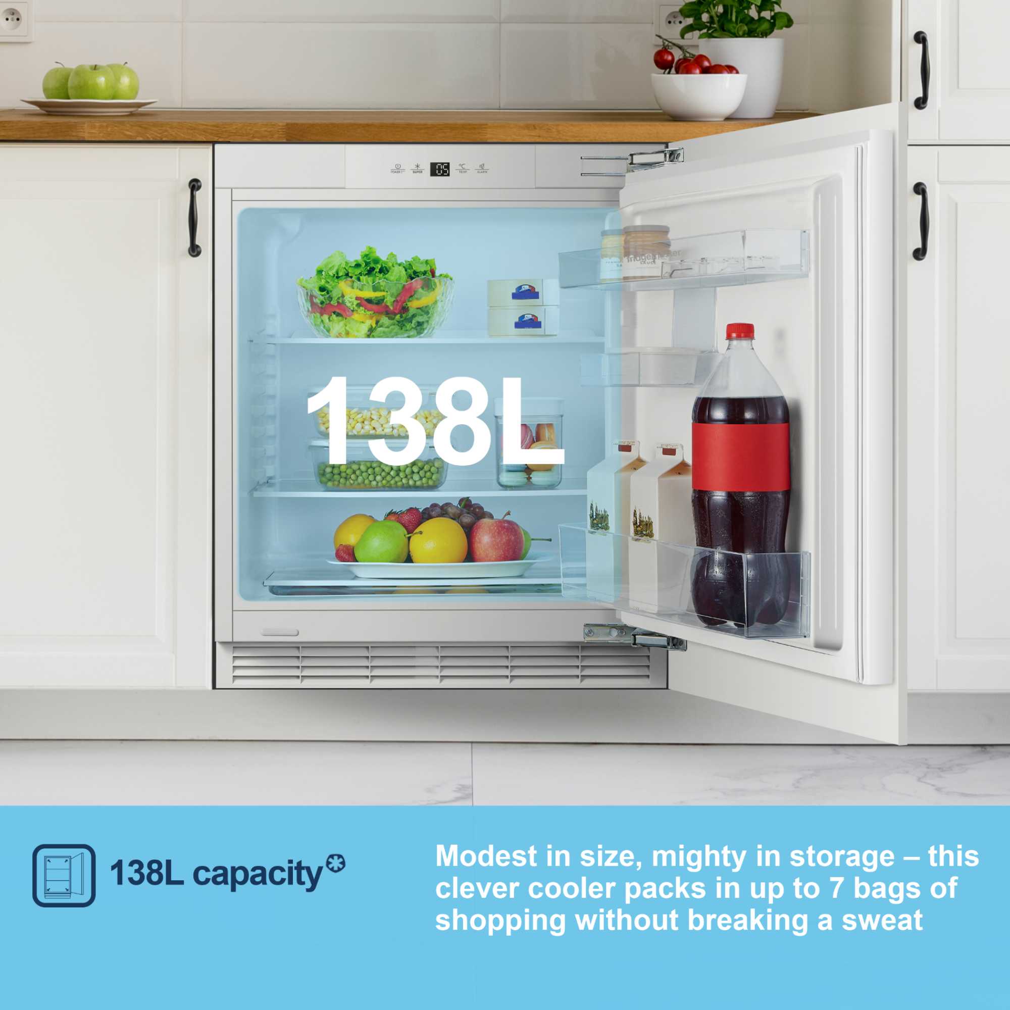 MBUL60138E 138l Built-In Larder Fridge